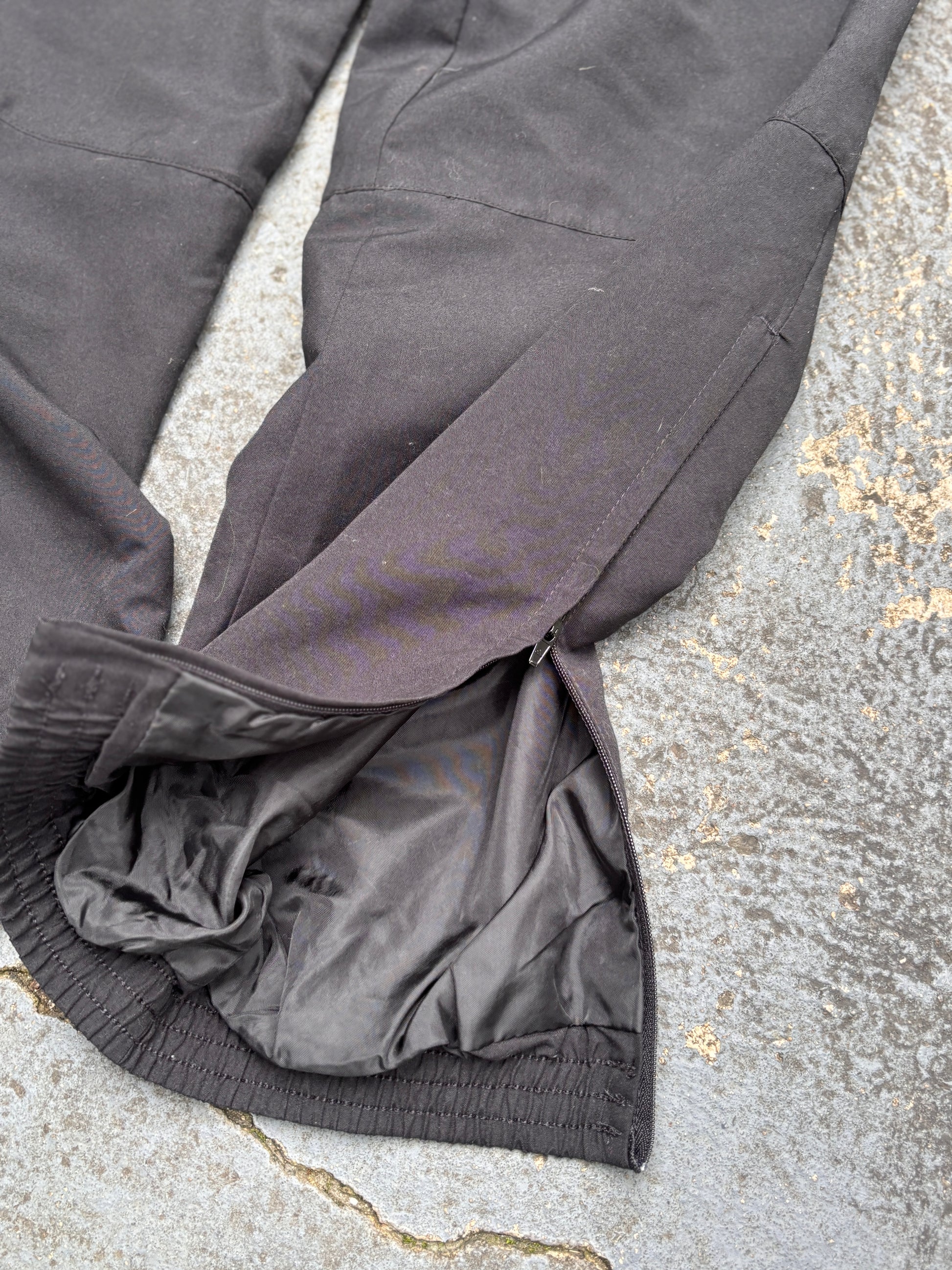 Modern Adidas Track Pants Womens S Black White Logo Classic Windbreakers