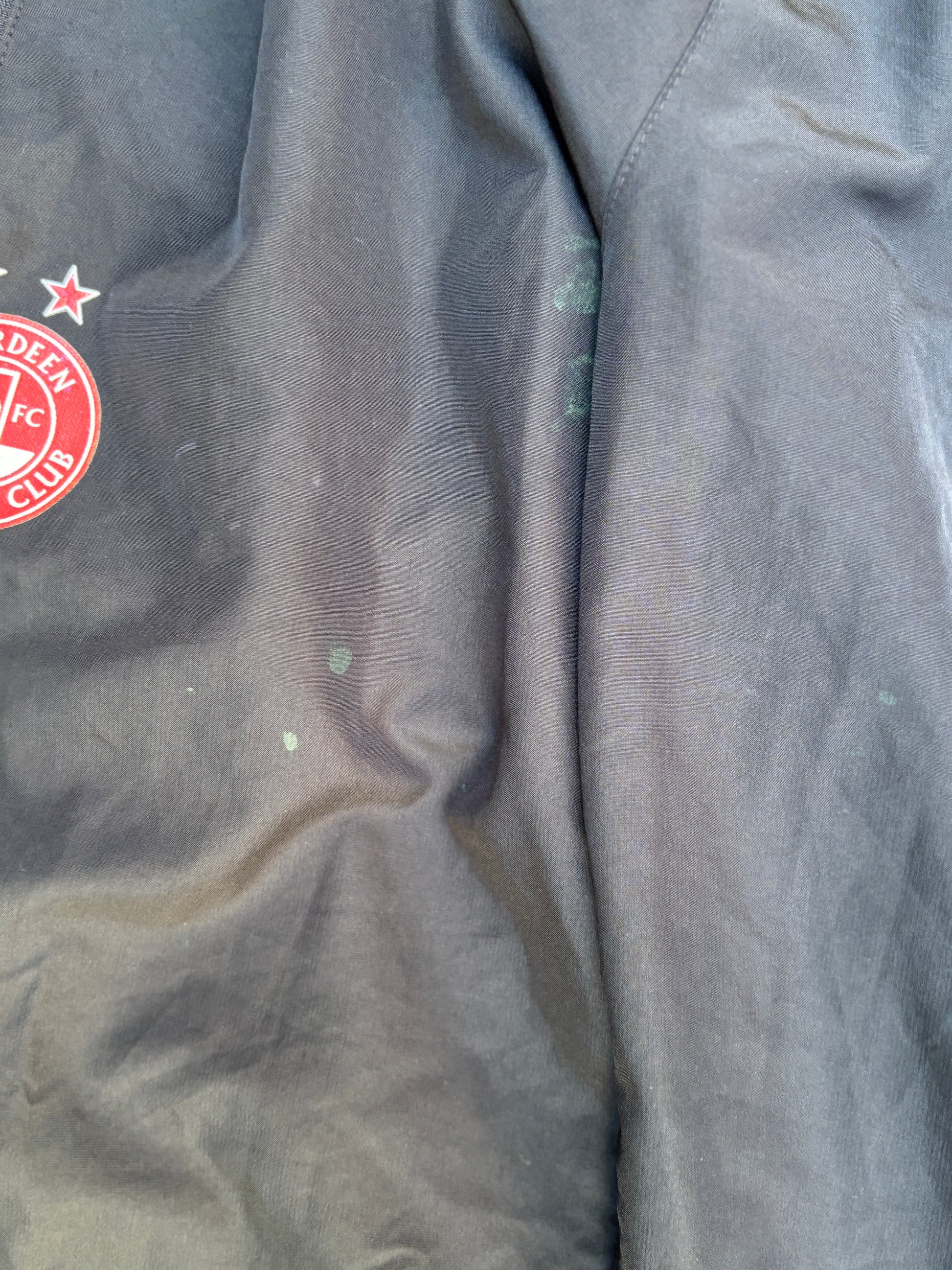 Adidas Aberdeen FC Track Pants Size M Black Straight Leg 3-Stripes Cuffed Ankle