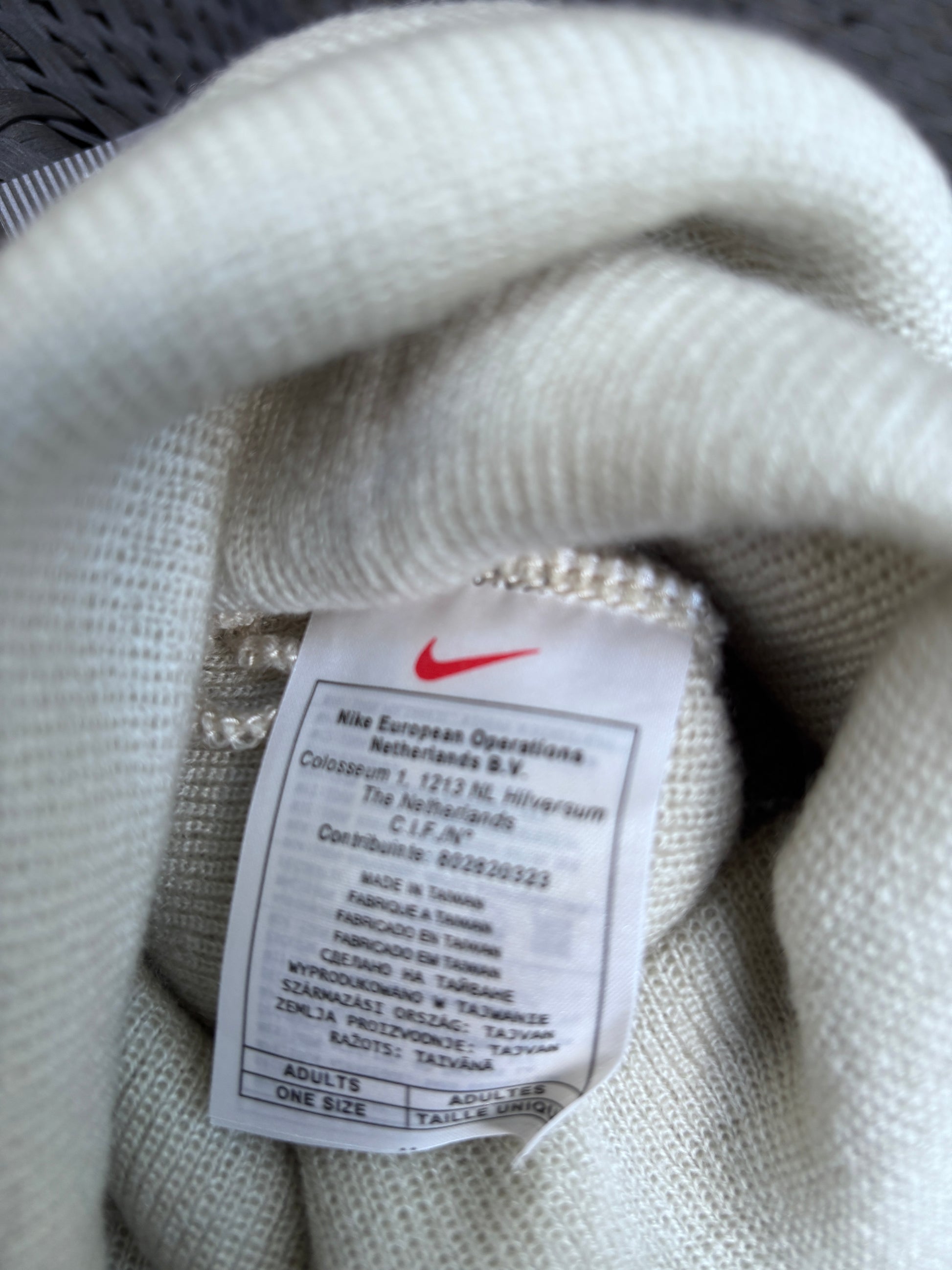 Vintage Y2K Nike Golf Beanie Hat OSFM Grey Spell Out Logo NWT Deadstock