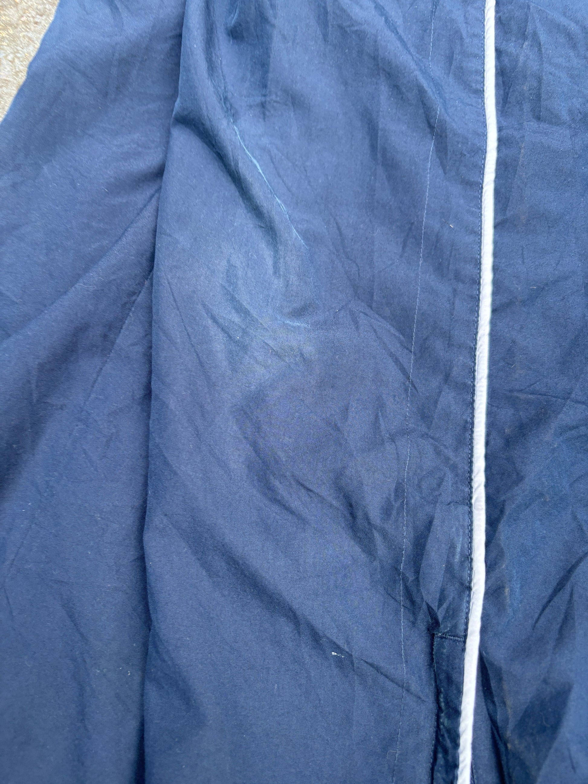 Vintage Y2K Nike Track Pants Womens M Navy White Detail 3/4 Length Wide Leg