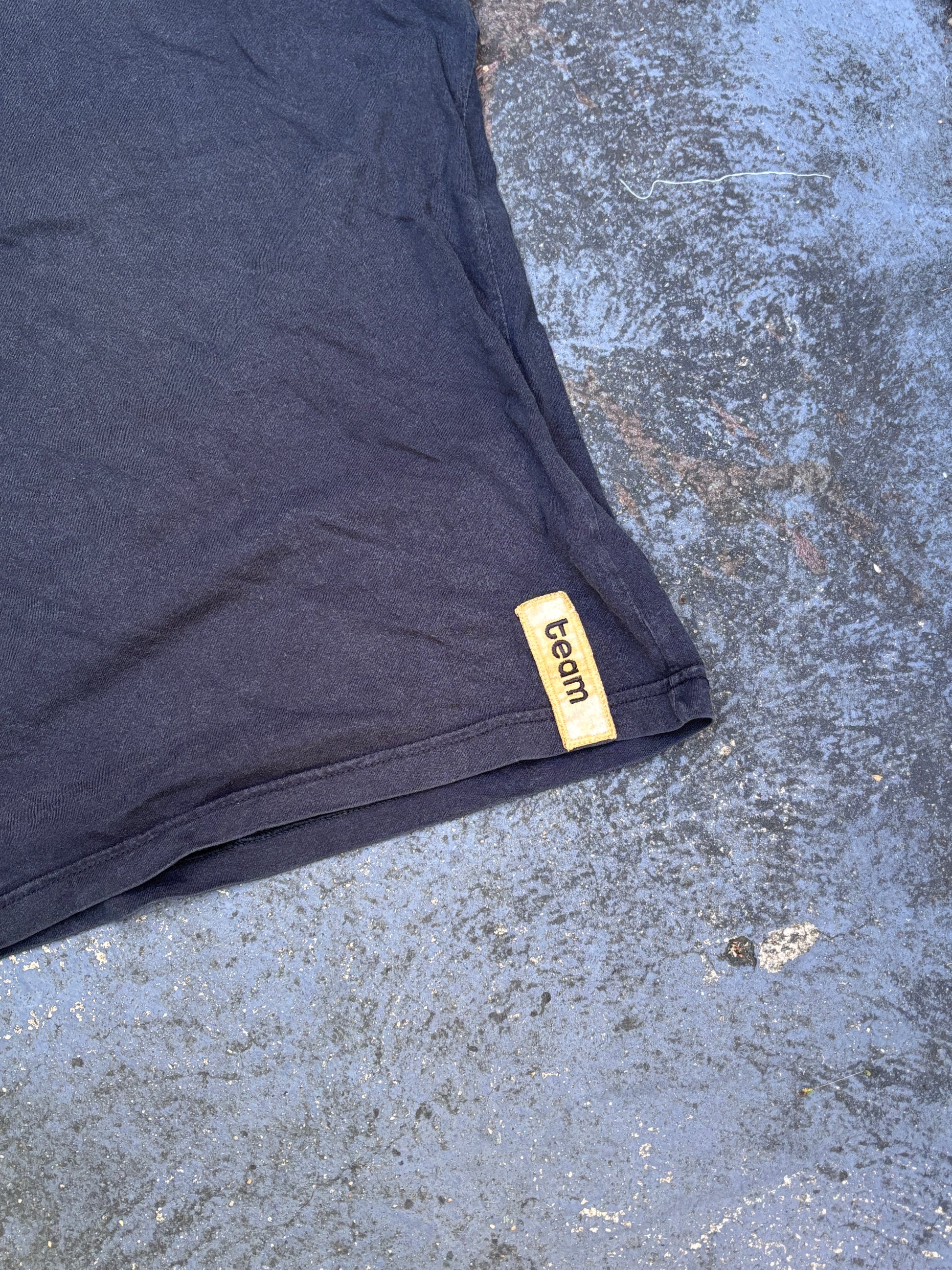 Vintage Y2K Nike Football T-Shirt Size XL Black Large Gold Logo Sleeveless