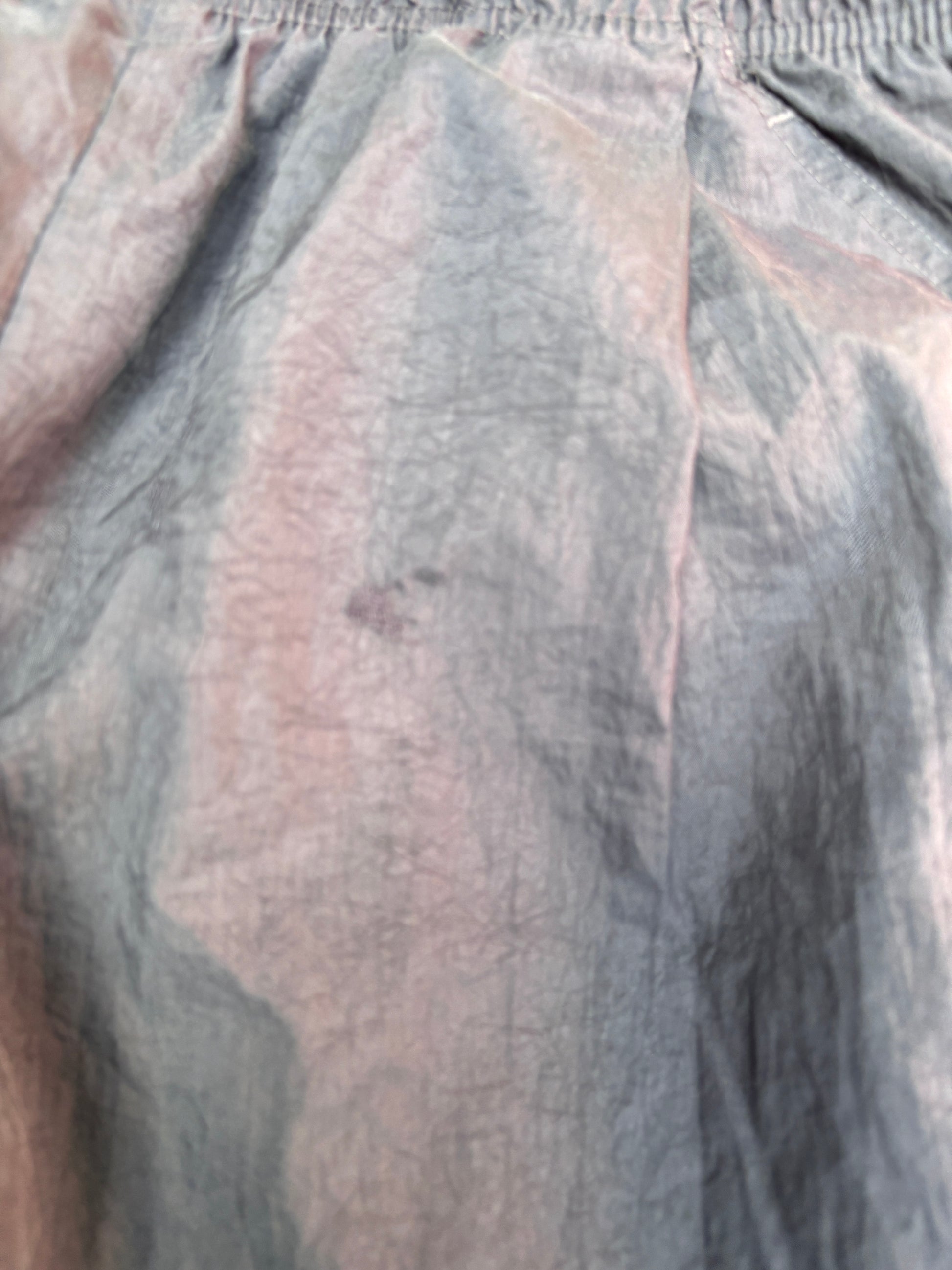 Vintage 90s Nike Track Pants Size L Double Black Swoosh Wide Leg Cuffed Windbreaker