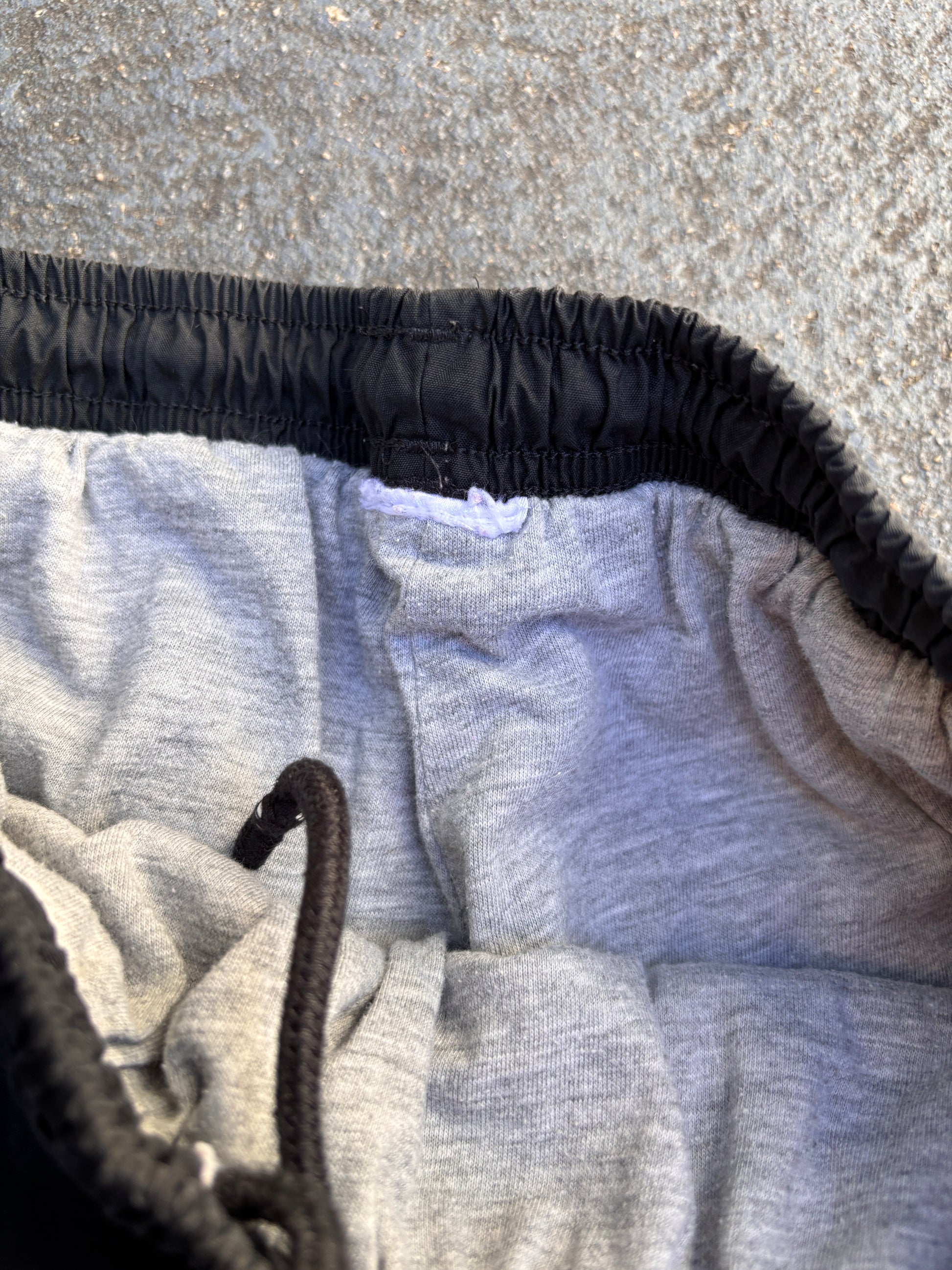 Vintage Y2K Adidas Track Pants Size M Black Blue 3-Stripes Classic Wide Leg Ankle Zip