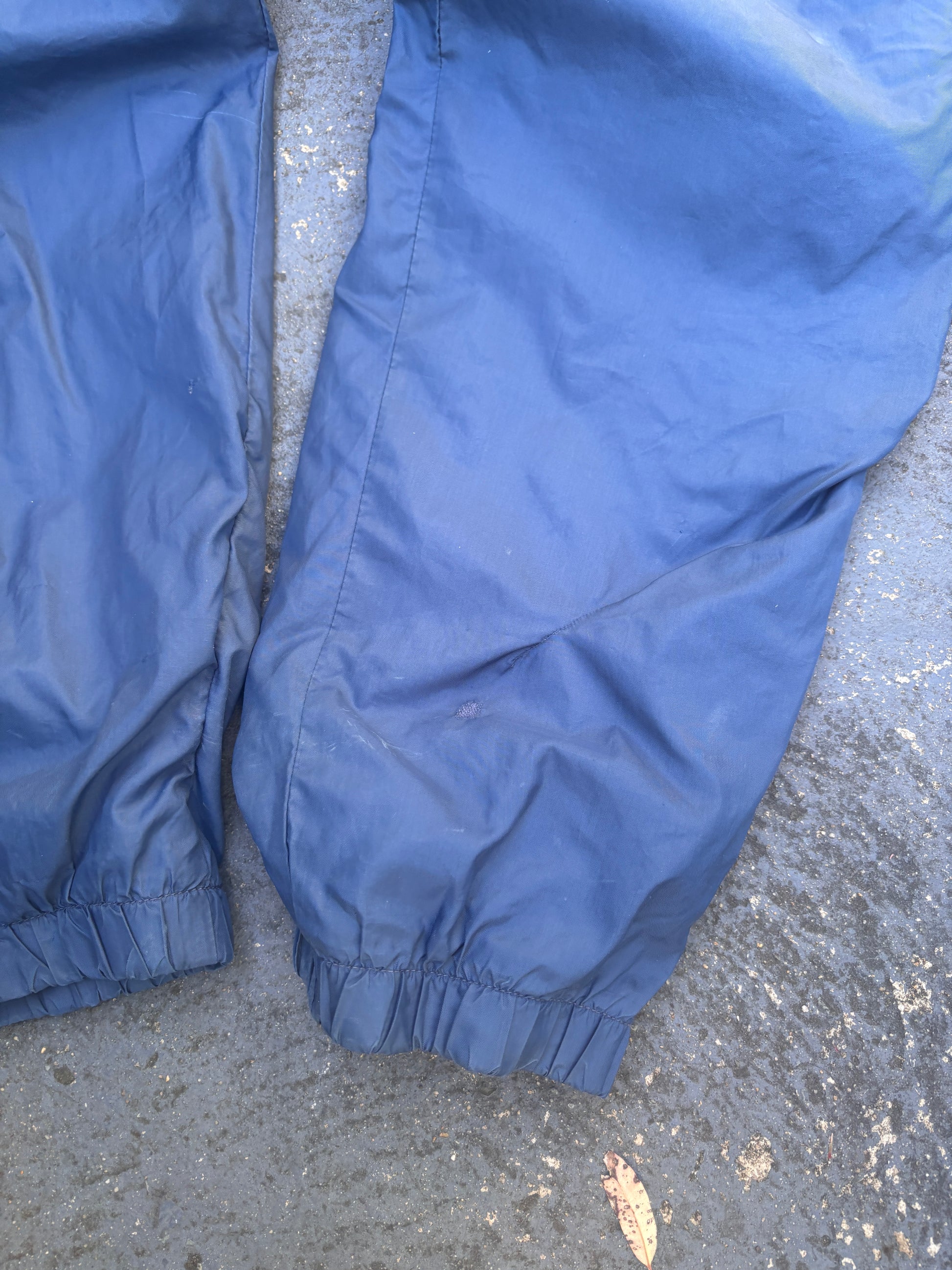 Vintage 90s Nike Track Pants Size M Navy Blue Classic Retro Nylon Windbreakers