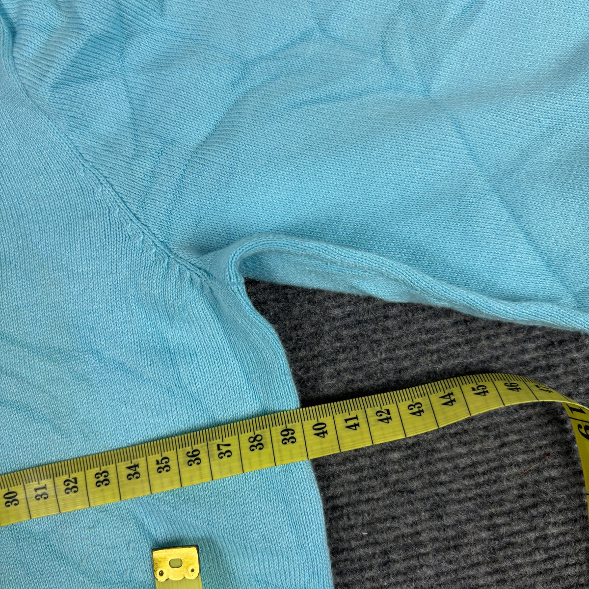Ralph Lauren V-Neck Sweater Women's XS Baby Blue Small Pony Golf Core