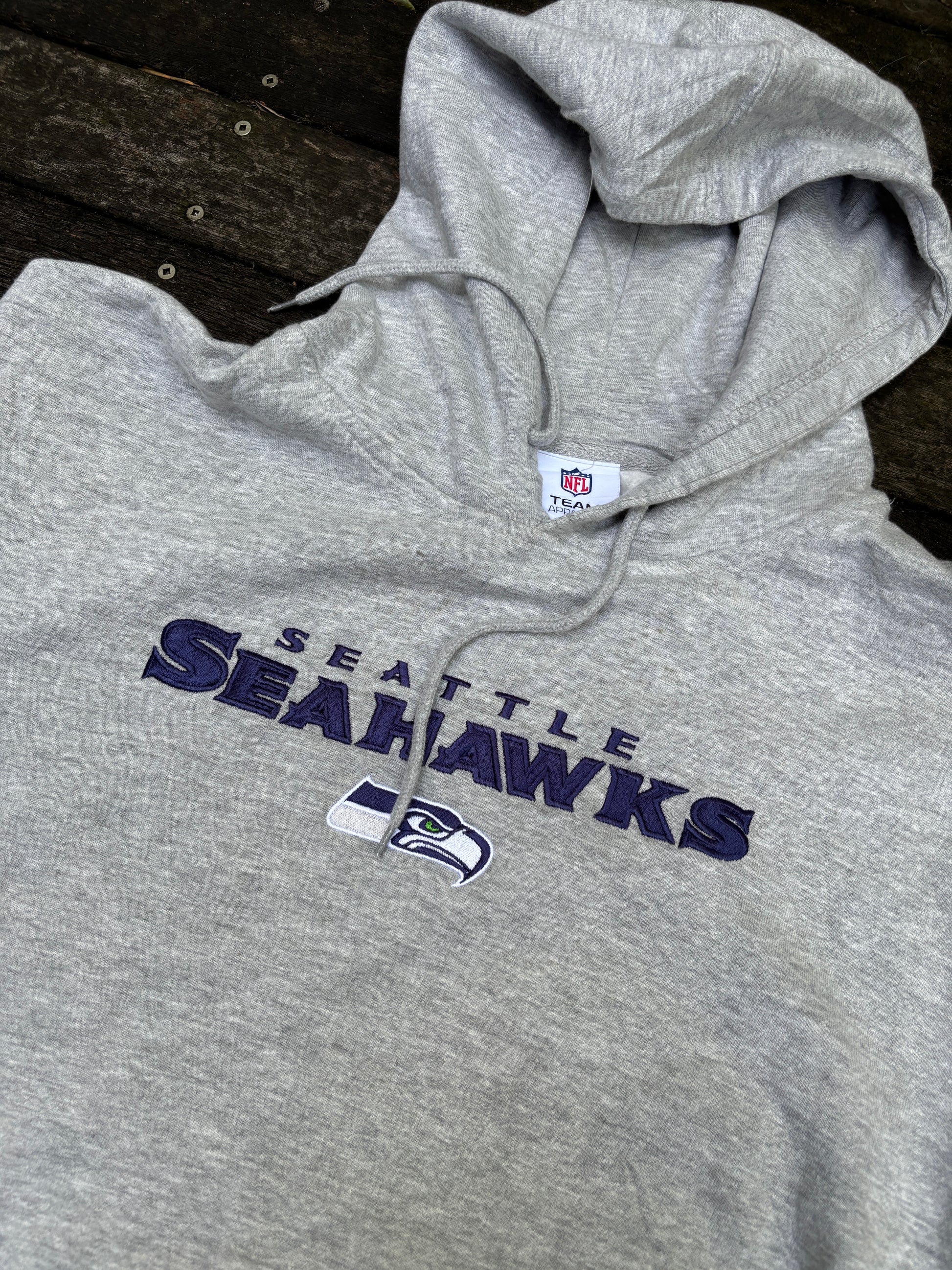 Vintage Seattle Seahawks Sweatshirt Size XXL Grey NFL