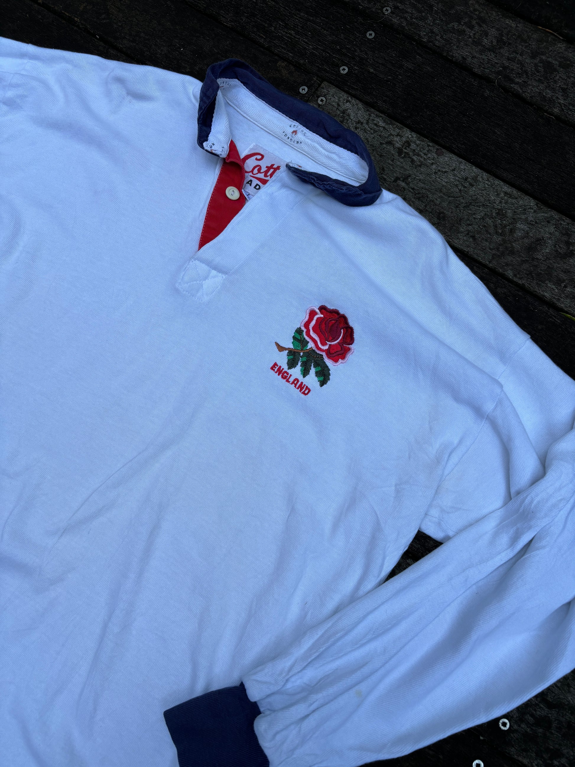 1991 Cotton Traders England Team Rugby Jersey