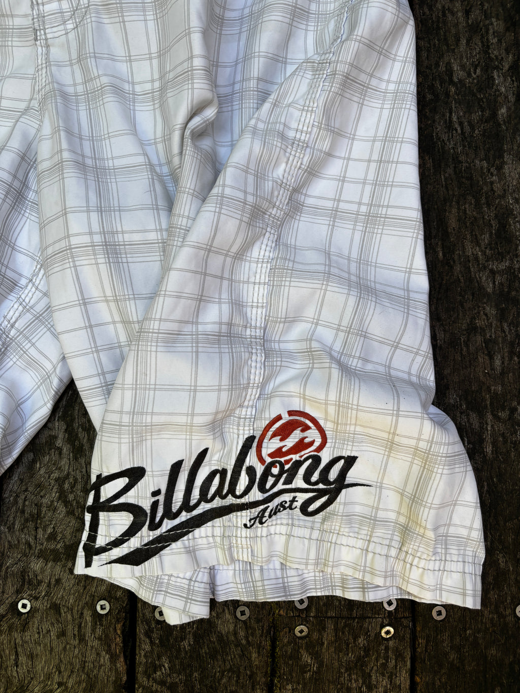 Y2K Billabong Board Shorts Size 34 Cream