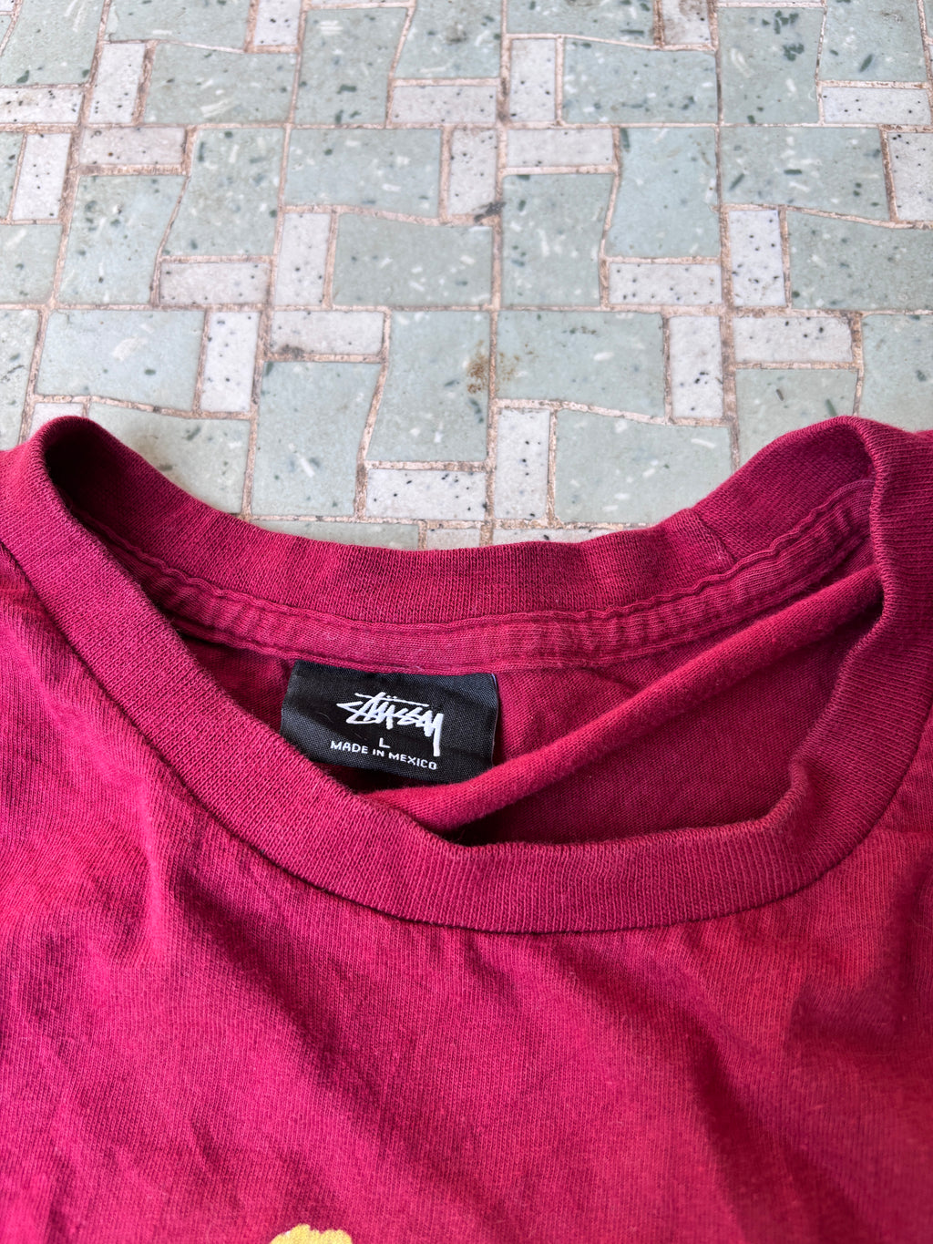 Stussy World Tour T-Shirt Size L Red