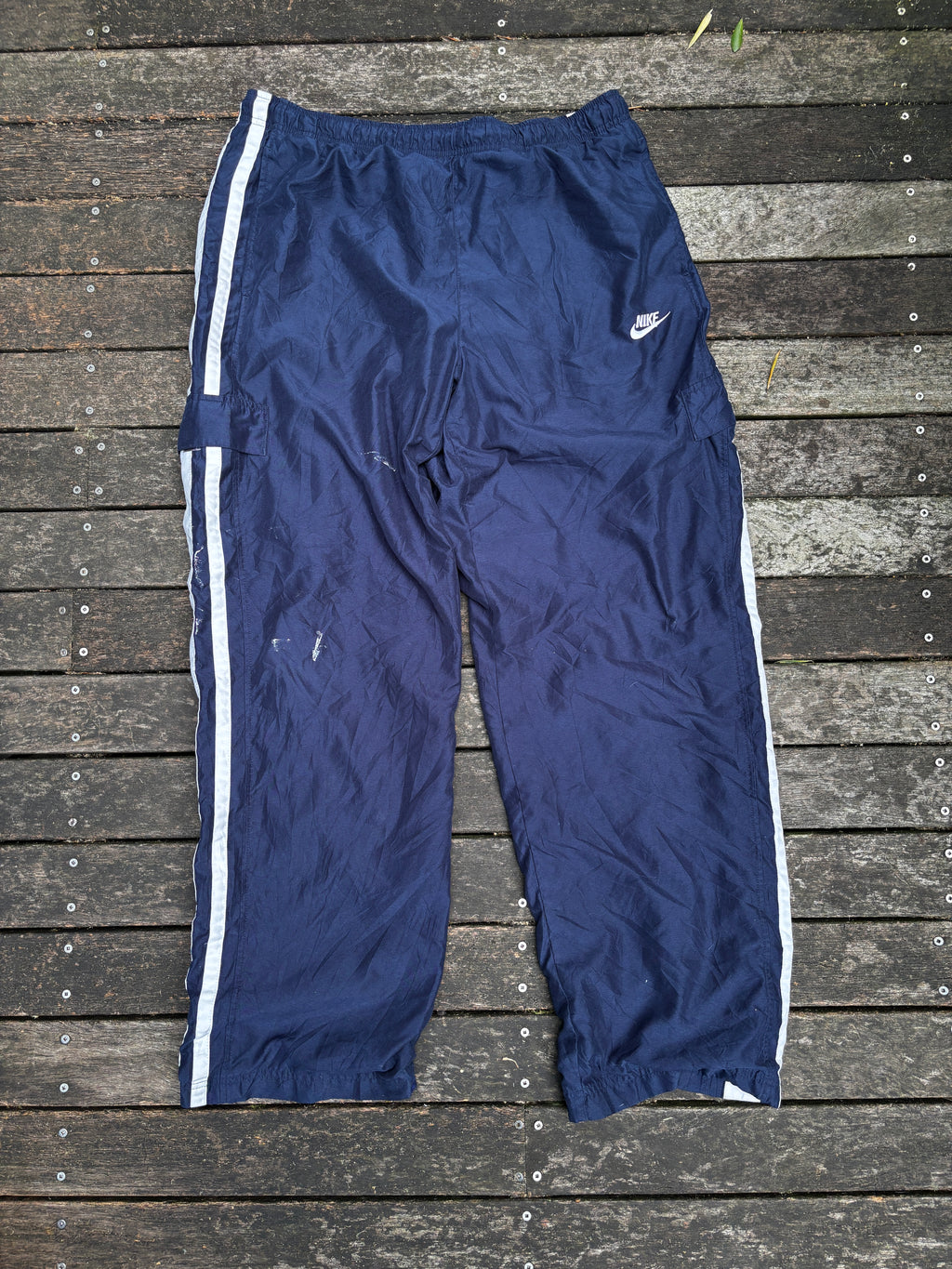 Vintage Nike Cargo Pants Size XL in Navy Y2K