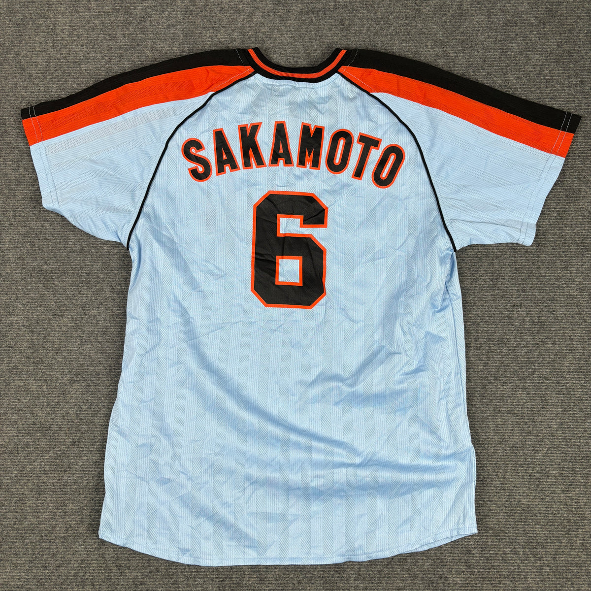 Tokyo Giants Japanese Baseball Jersey Men's Small Blue Orange NPL T-shirt