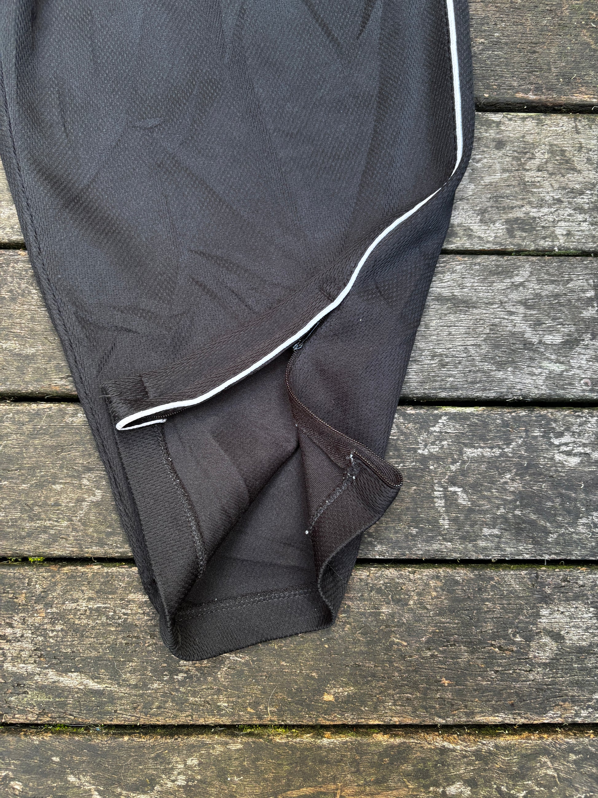 Vintage 90s Nike Track Pants Size XL Black Mesh Texture