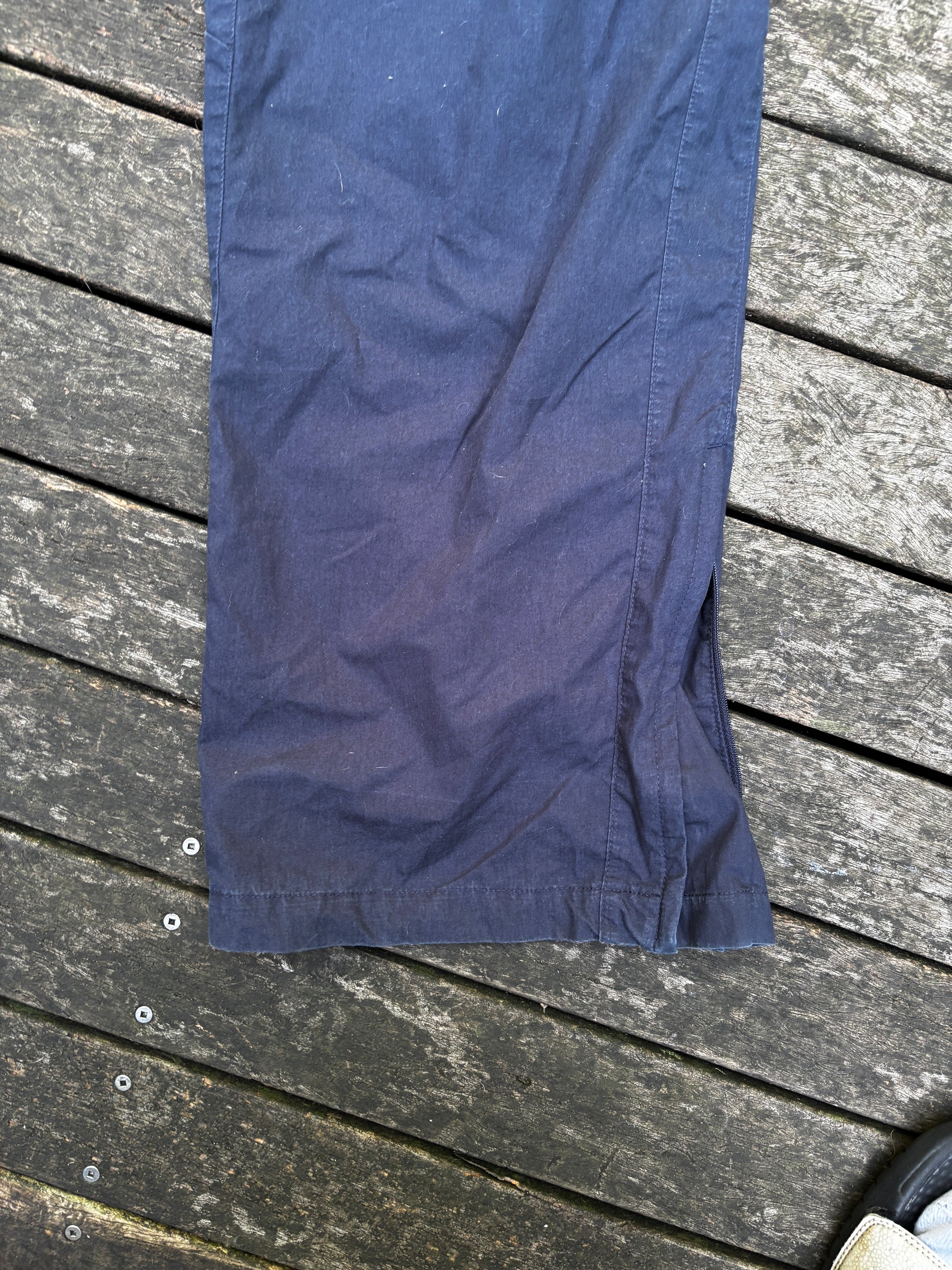 Nike Y2K Chino Pants Size M Navy Vintage Wide Leg