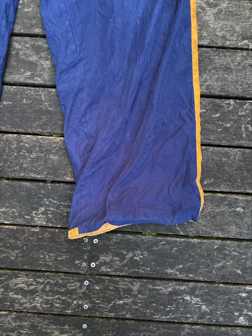Vintage Y2K Nike Orange Navy Wide Leg Track Pants