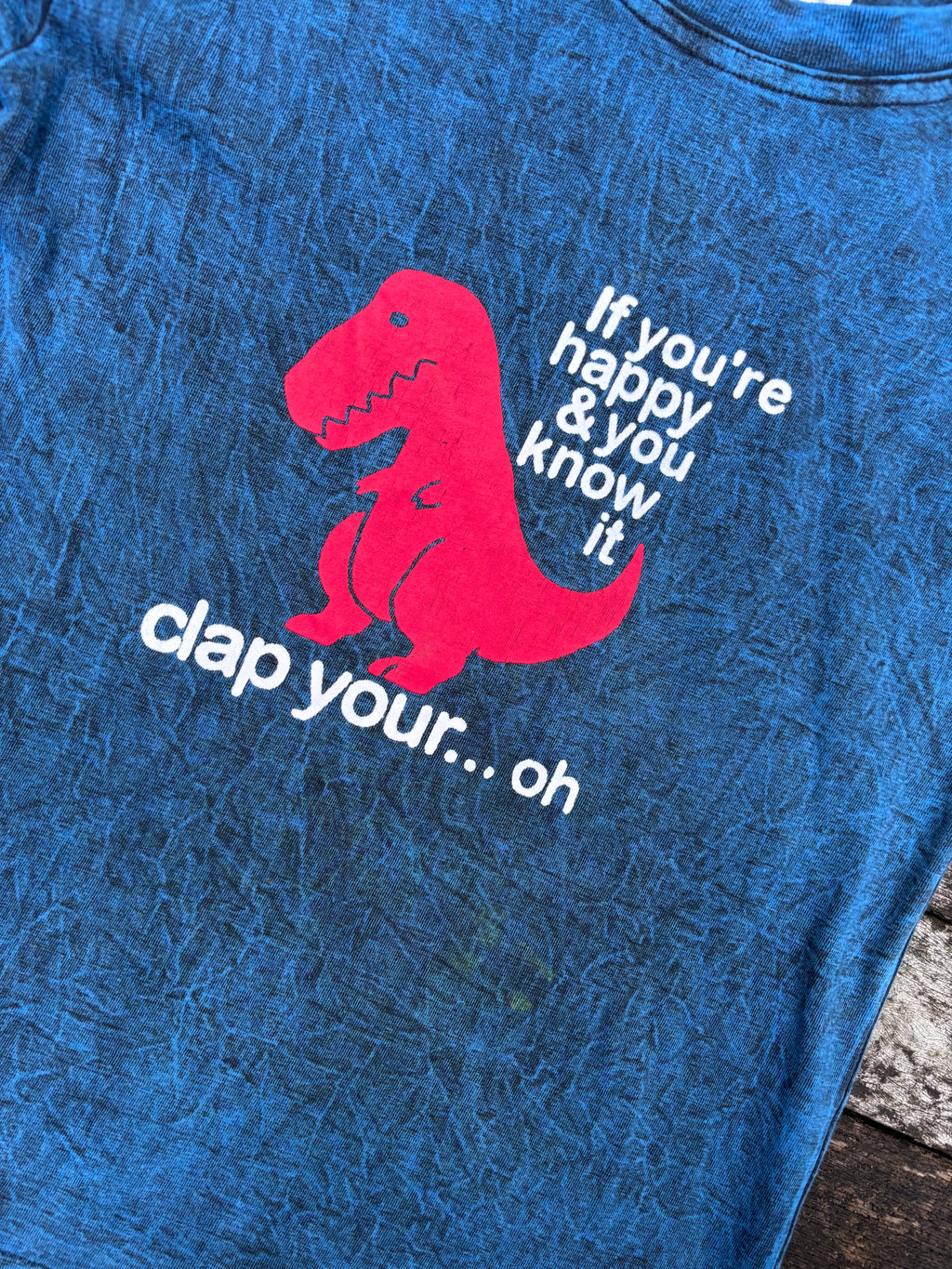 90's Single Stitch Dinosaur T-Rex T-shirt Sz 12 Small Made in Australia