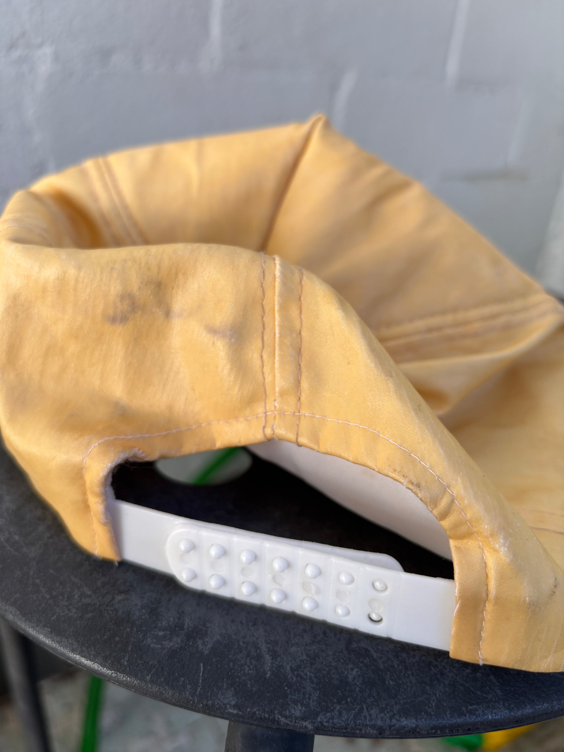 Vintage 90s Nike USA OSFM Yellow Flat Brim 5 Panel Cap