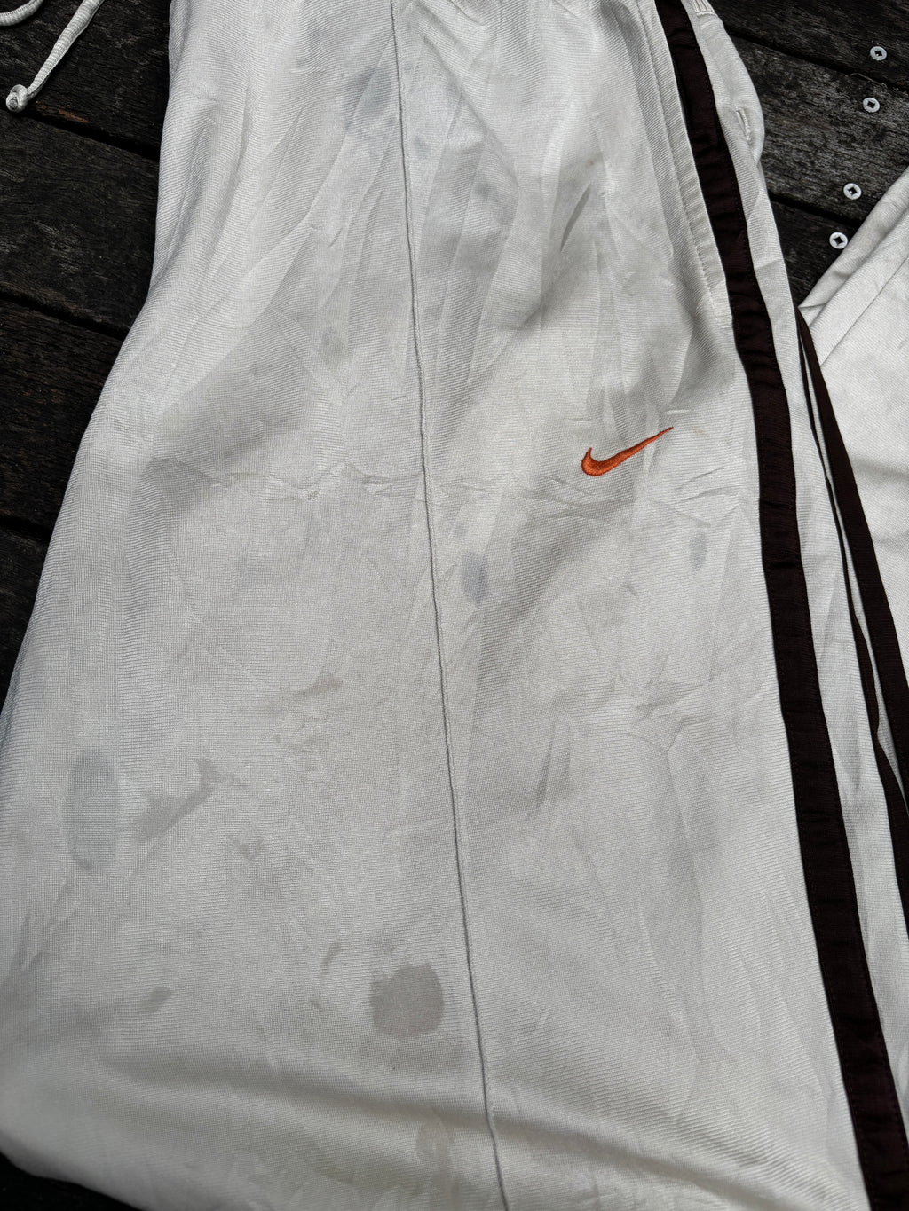 Vintage Beige Creme Brown Nike Track Pants Y2K Size XL Fixer