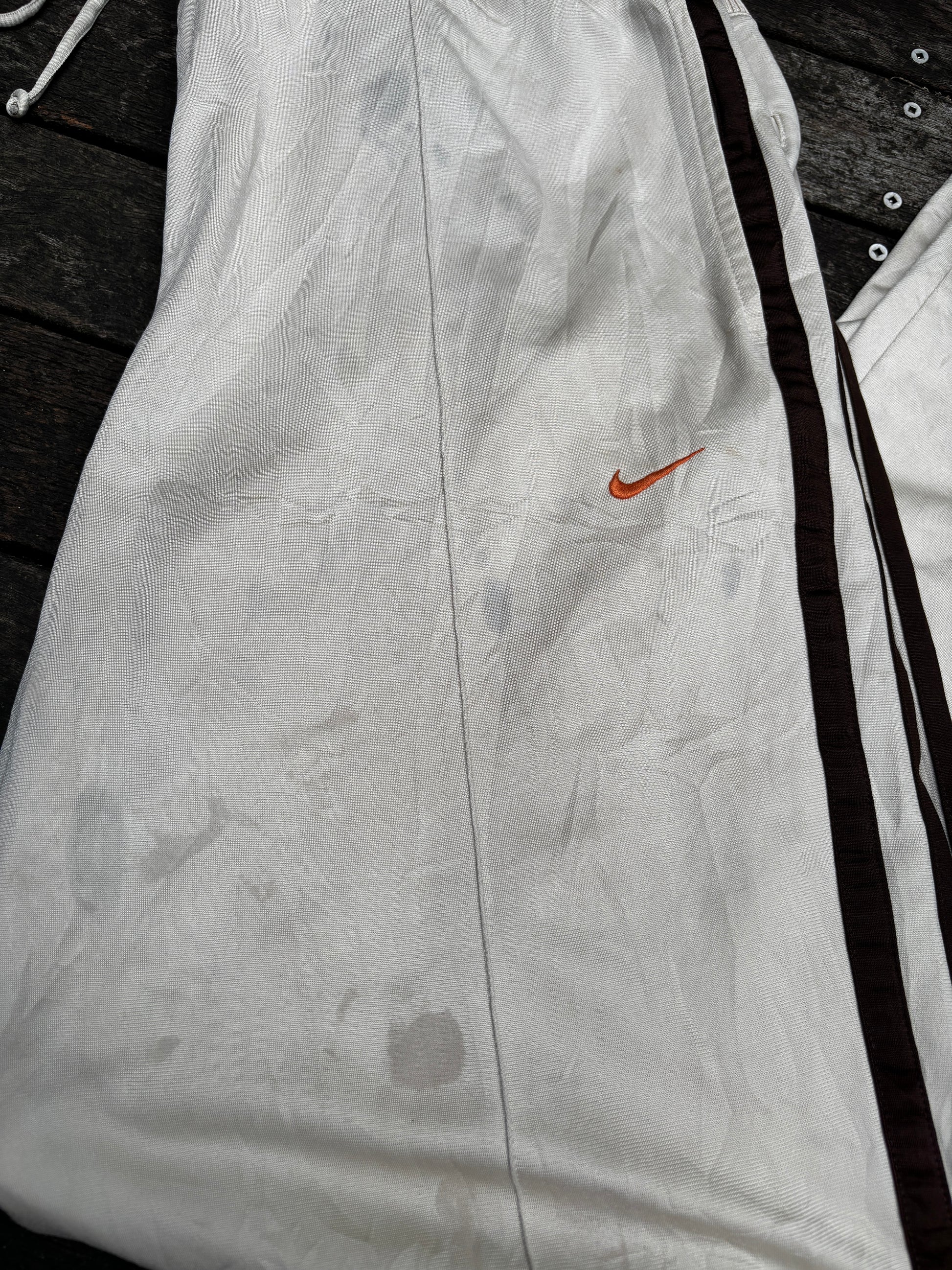 Vintage Beige Creme Brown Nike Track Pants Y2K Size XL Fixer