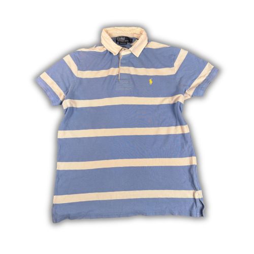 90s vintage ralph lauren rpolo striped blue white
