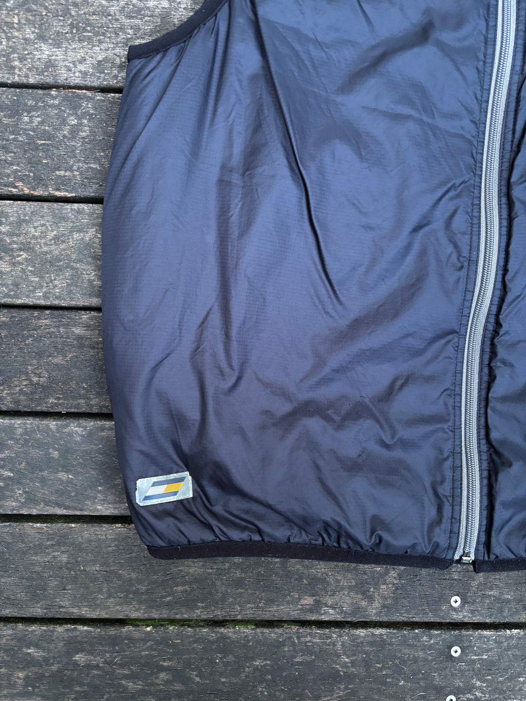 Vintage Tommy Hilfiger Athletics Puffer Vest Sz M Black