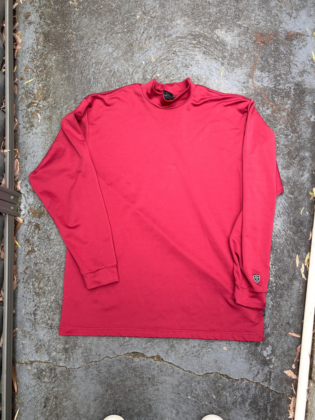 Vintage 90s Nike Golf Jersey Size XL Tiger Woods TW Red Long Sleeve Skivvy