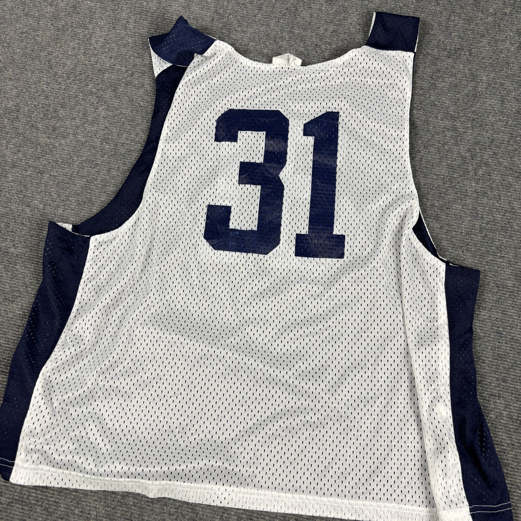 Nike Reversible Basketball Jersey Men's Large White Blue Mesh