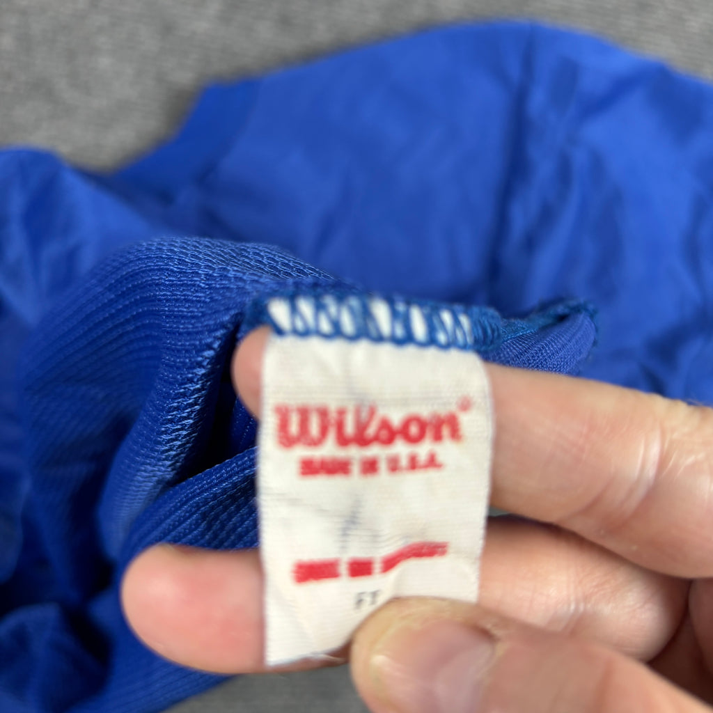 Vintage Wilson Football Jersey Women's Small Blue White High School