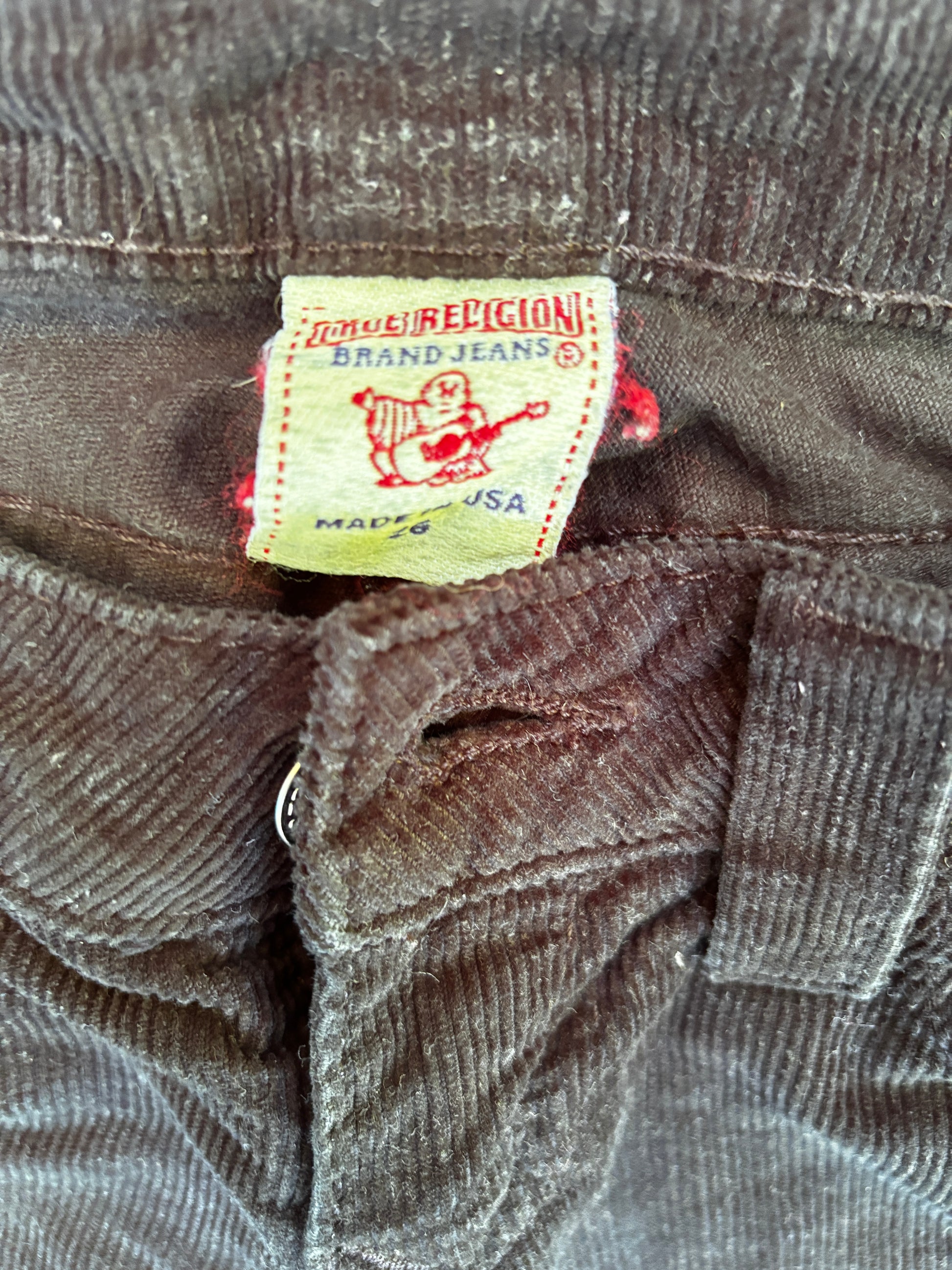 Vintage True Religion Corduroy Pants Size 28