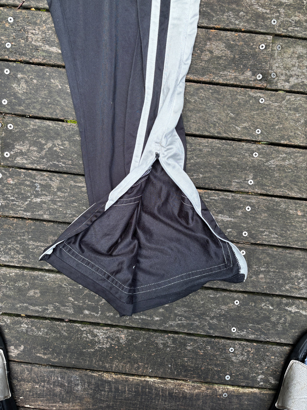 Nike Y2K Track Pants Size XL White, Grey Black Wide Leg