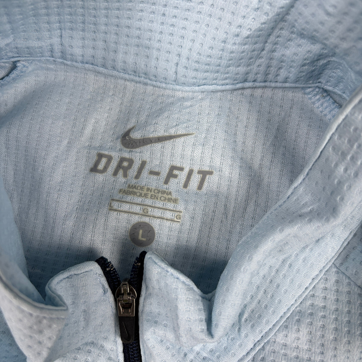 Vintage Y2K Nike Dri-Fit Jacket Women's Small Blue 1/4 Zip Activewear