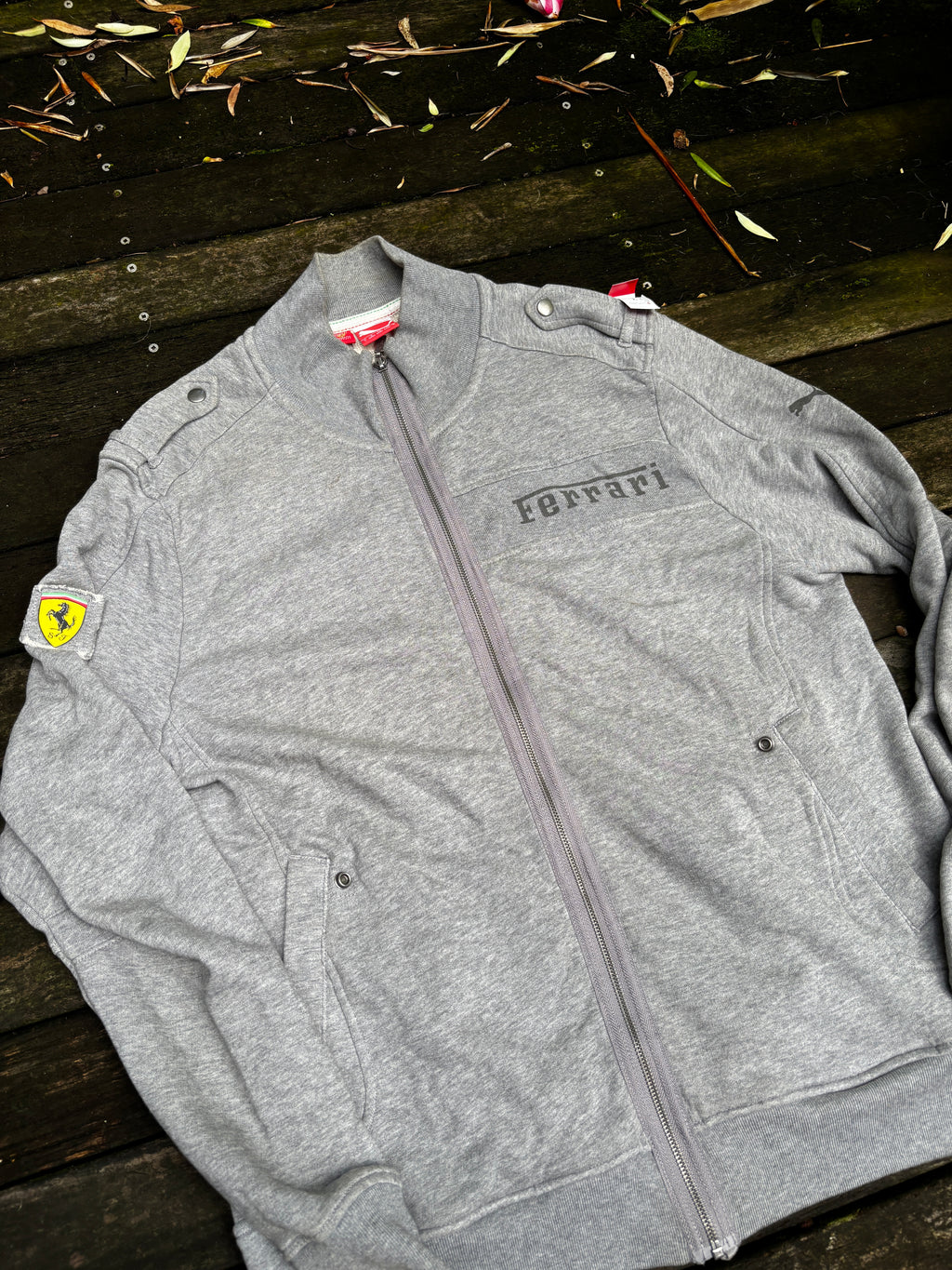 Y2K Ferrari x Puma Jacket Size L Grey