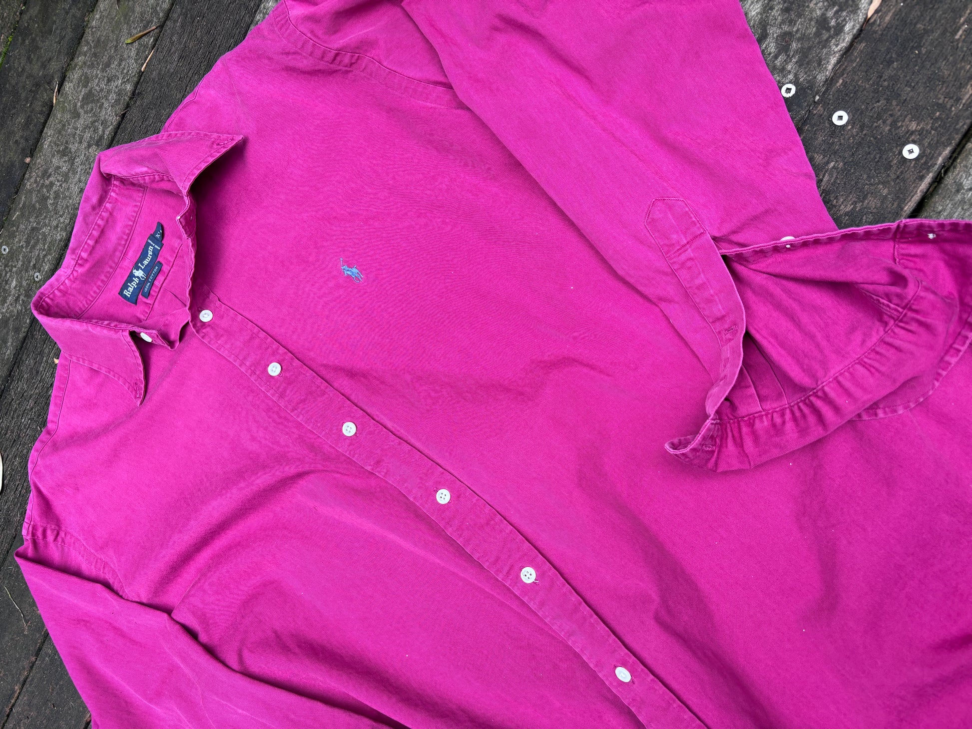 90's Tag Ralph Lauren Shirt Size XL Purple