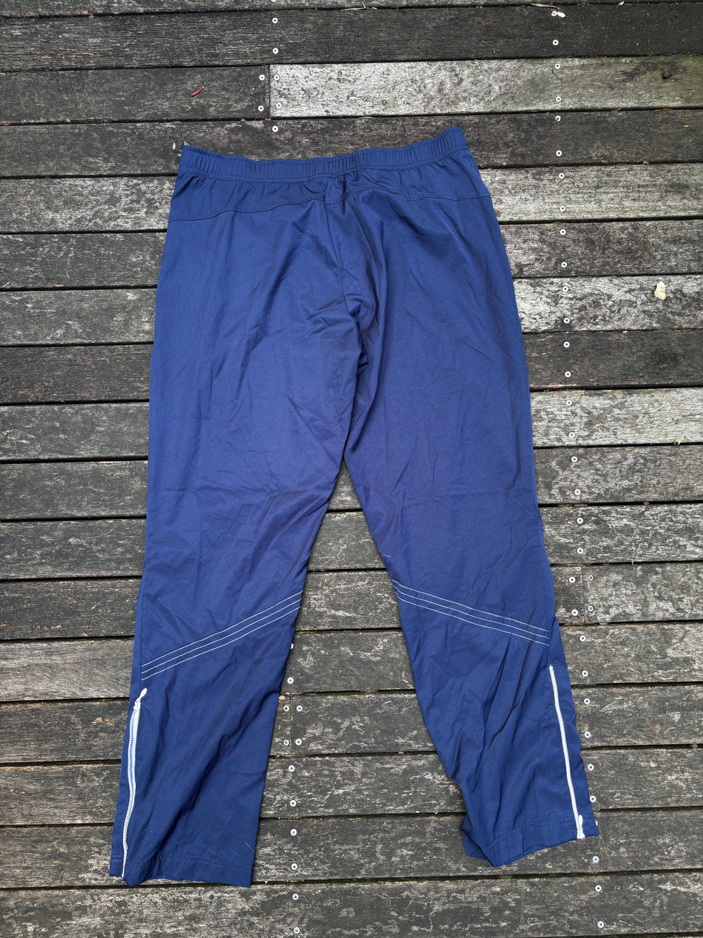 Vintage Y2K Nike Nylon Chino Pants Sz XL Navy Womens