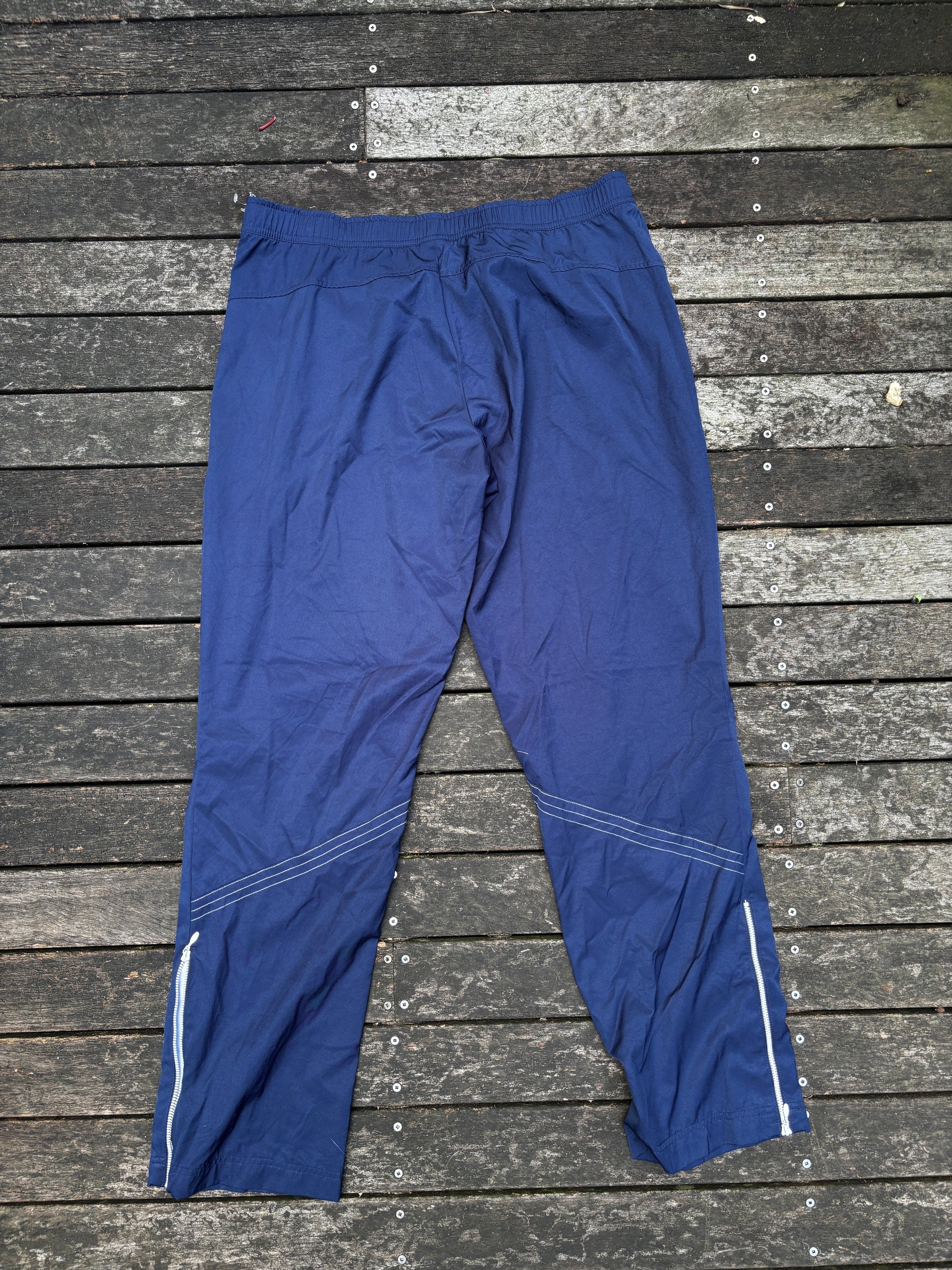 Vintage Y2K Nike Nylon Chino Pants Sz XL Navy Womens