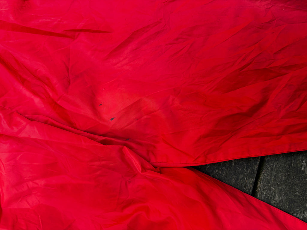 90's Nike Red on Red Nylon Lightweight Winderbreaker Track Pants