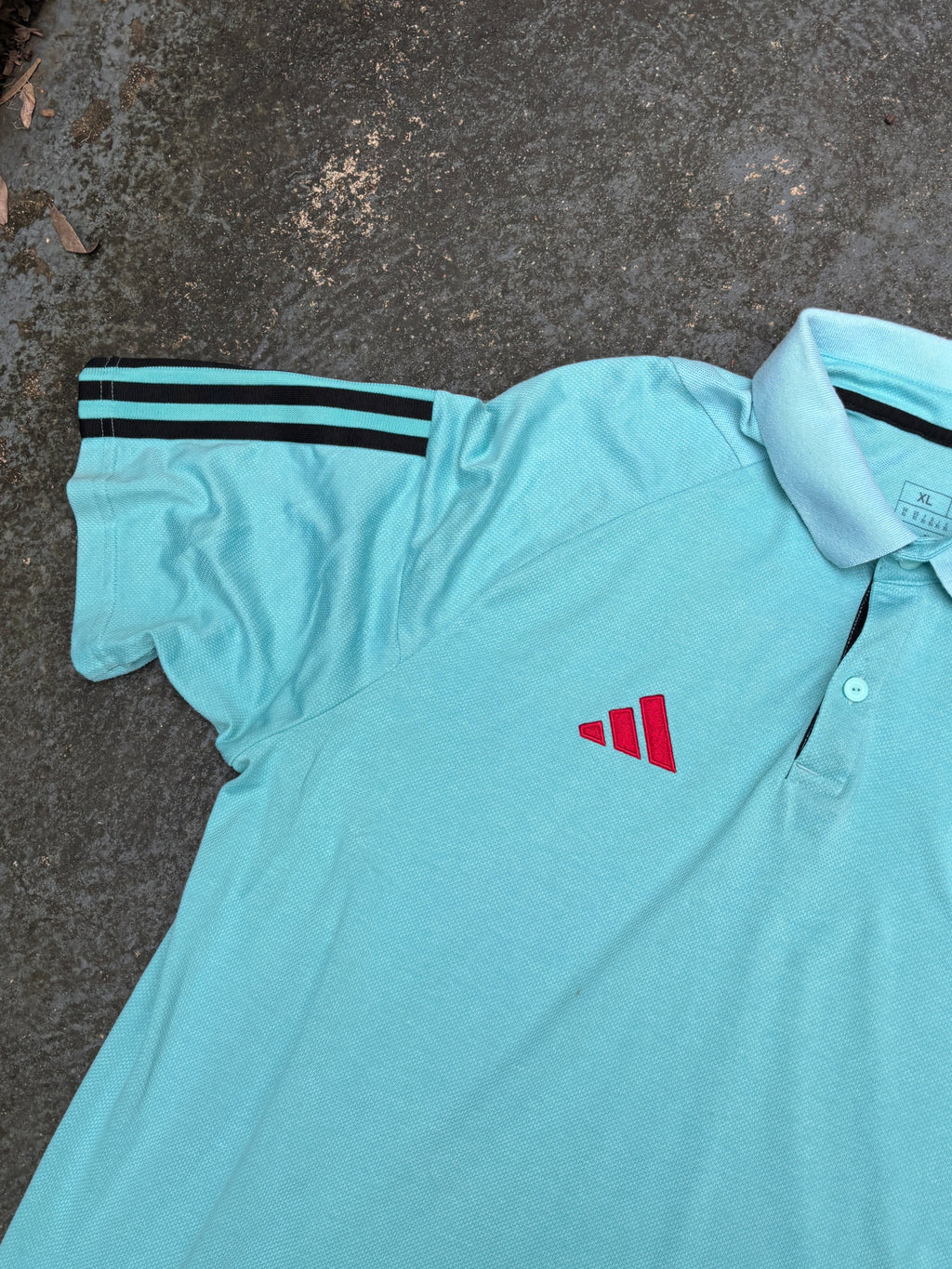 Adidas Columbia Football Polo Size XL Aqua National Soccer Team Logo Patch