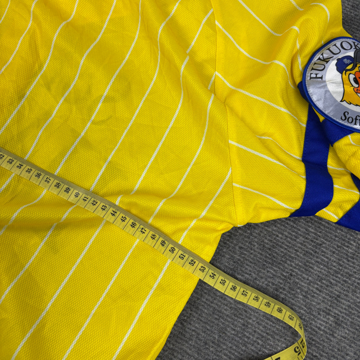 Majestic Soft Bank Hawks Jersey Men's Large Yellow Japanese Baseball NPL