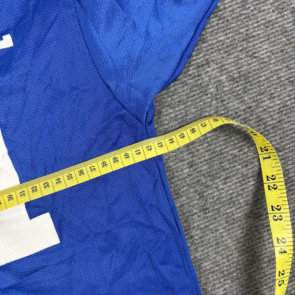Vintage Wilson Football Jersey Women's Small Blue White High School