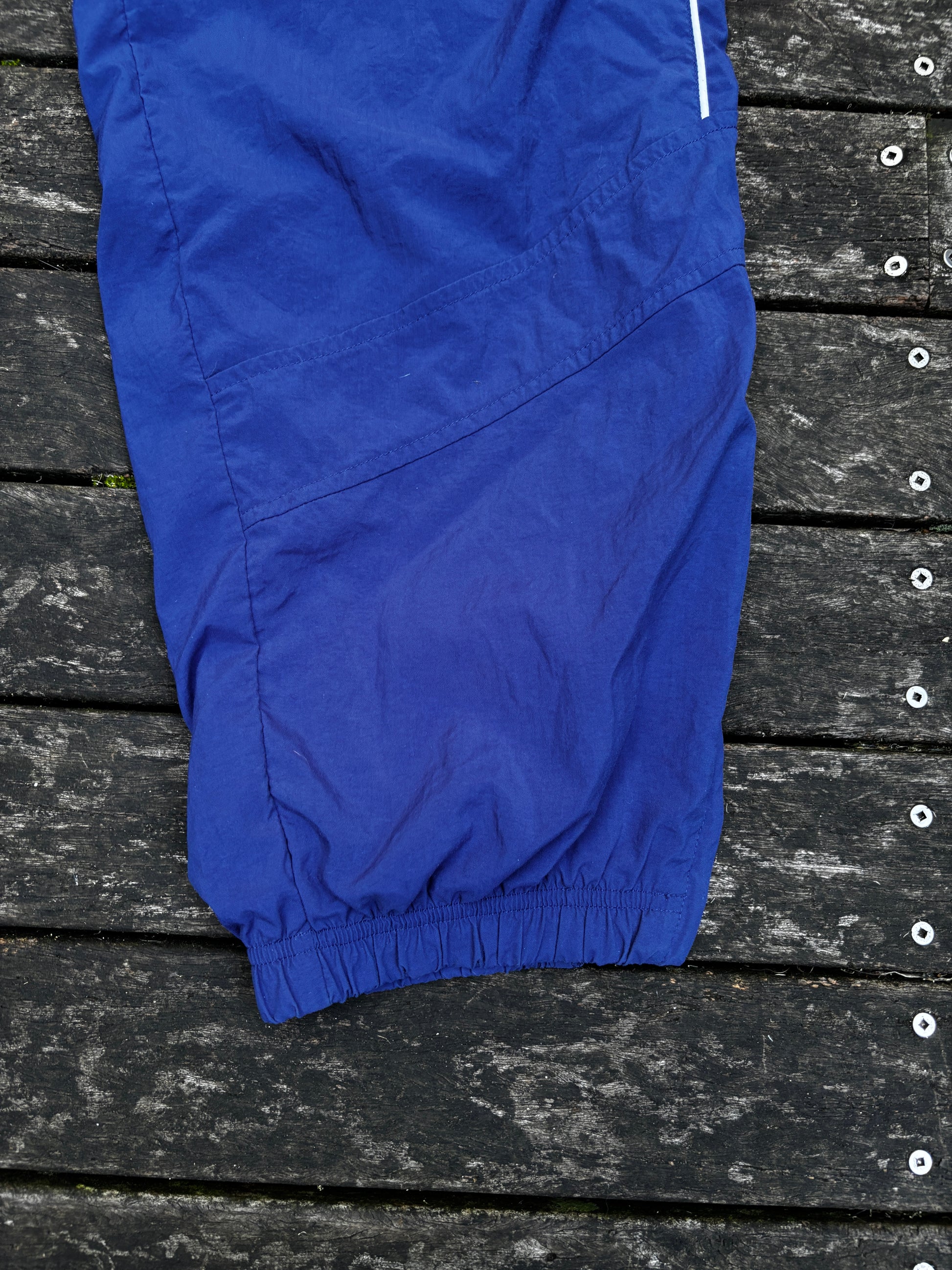 Y2K Nike Track Pants Blue/Purple White Detail Size L