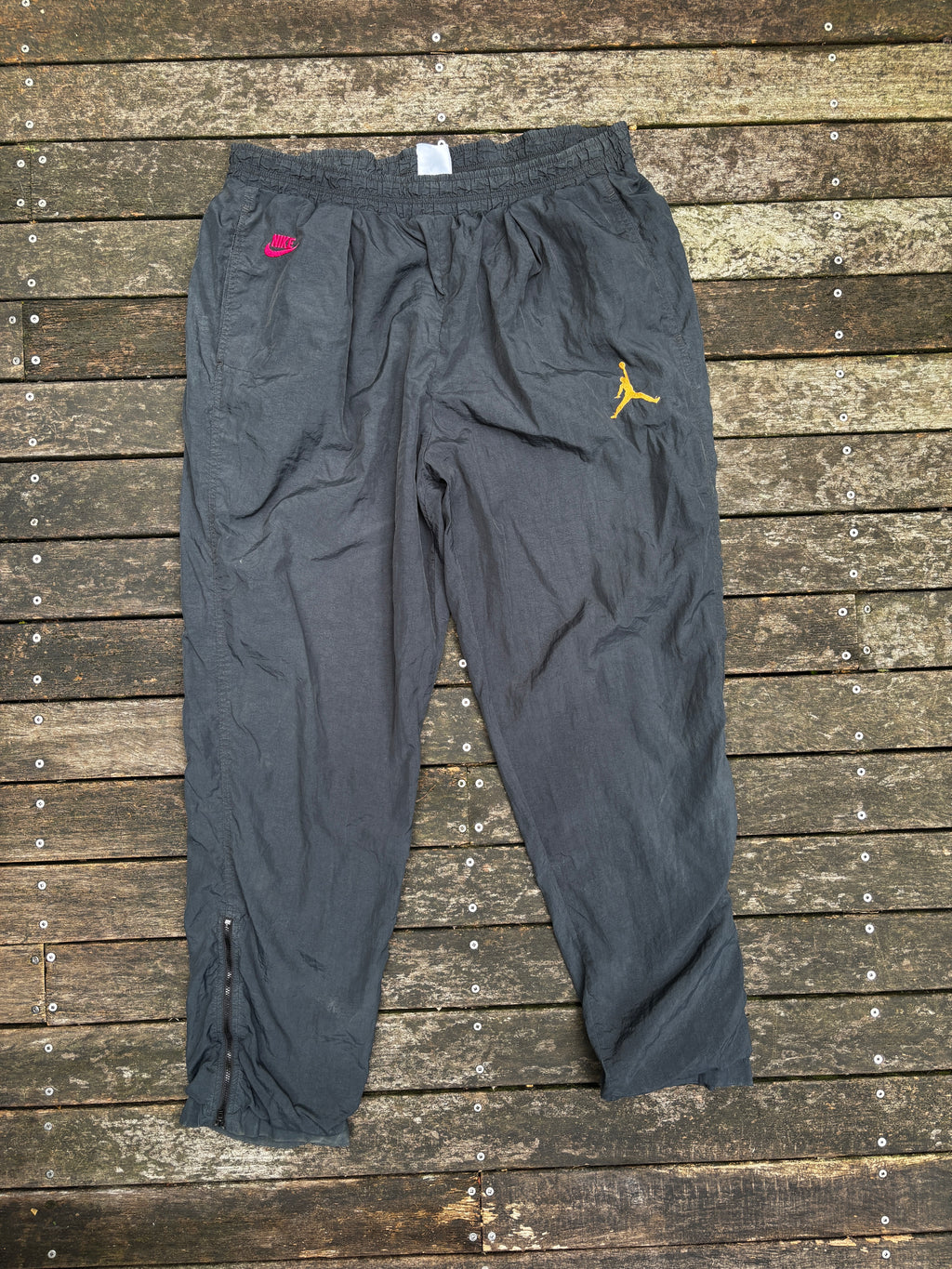 Vintage Air Jordan Nike Track Pants Size L 90's Jumpman tag