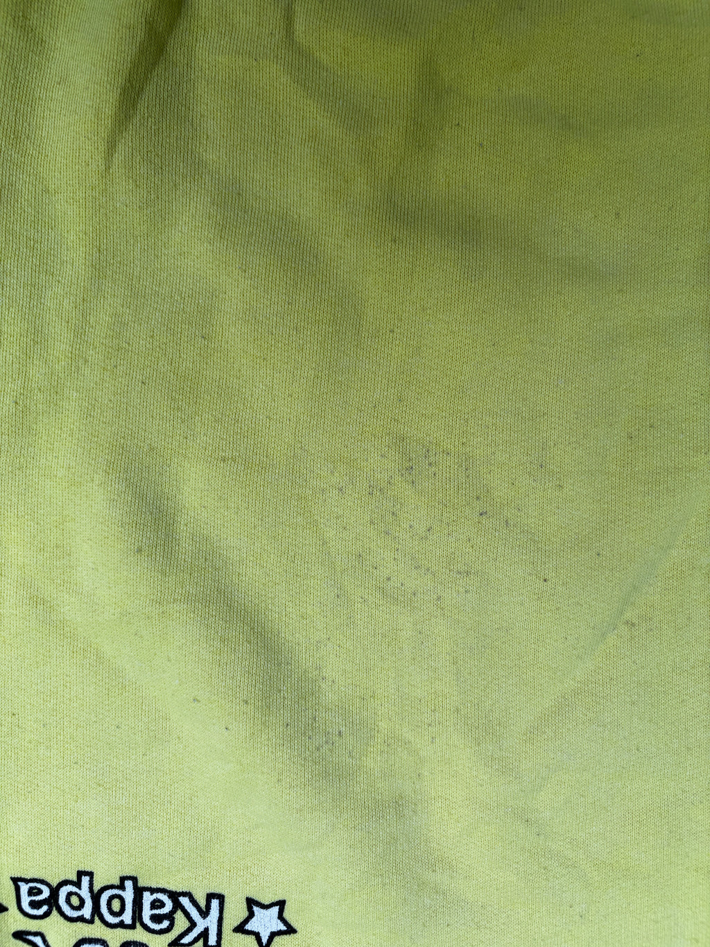 Vintage 80’s Kappa Jumper Size M Yellow Chest Logo Made in Italy