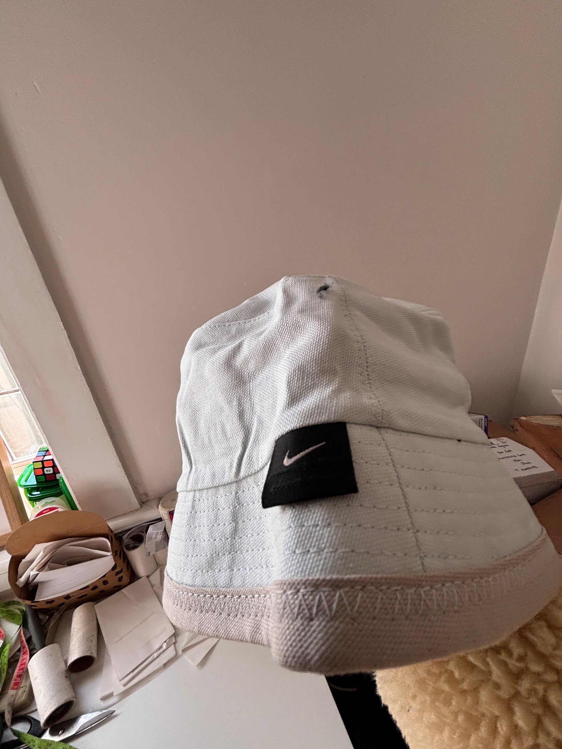 Vintage Y2K Nike Bucket Hat OSFM Baby Blue New w Tags NWT Deadstock