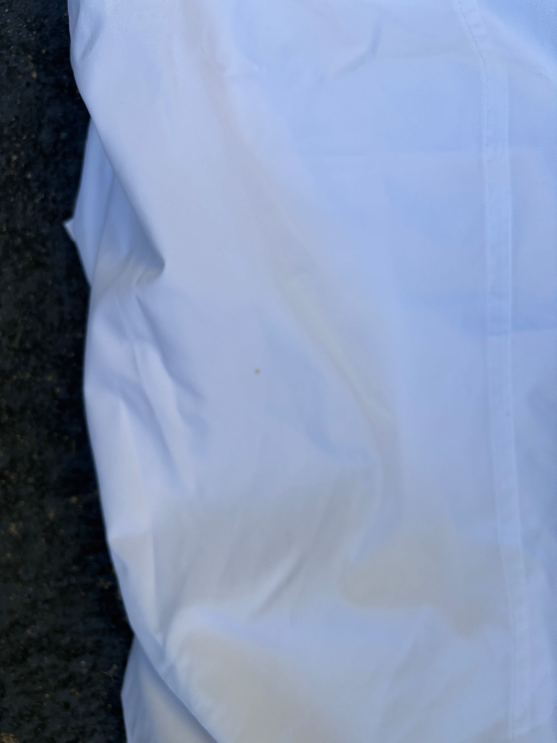 Vintage Y2K Nike Track Pants Womens S White Silver Swoosh Wide Leg Nylon Windbreaker