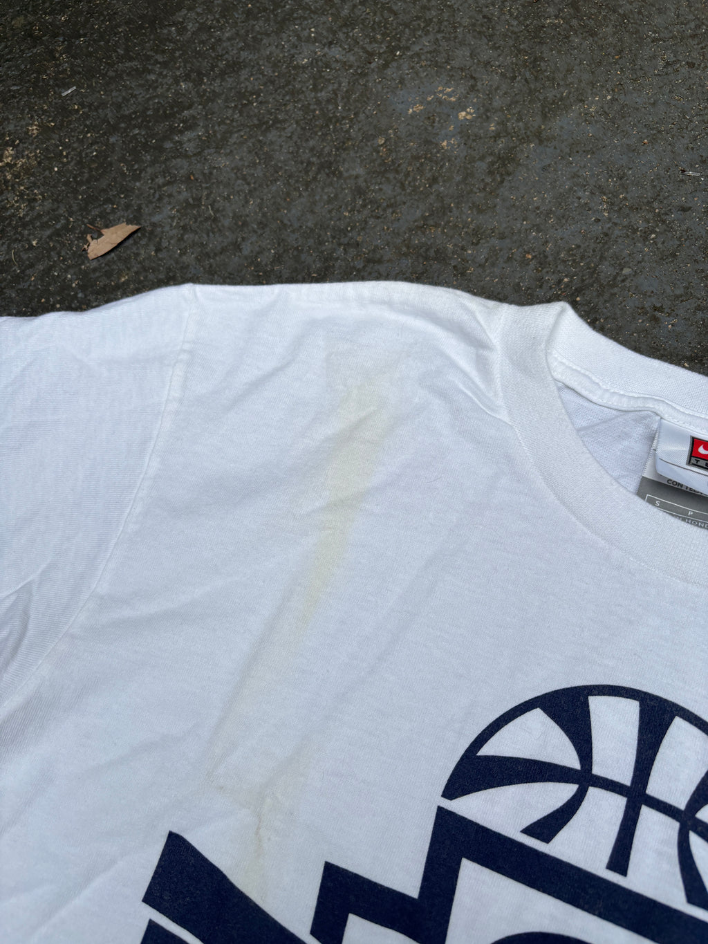 Vintage Y2K Nike Penn State Basketball T-shirt Sz S White Graphic Print College