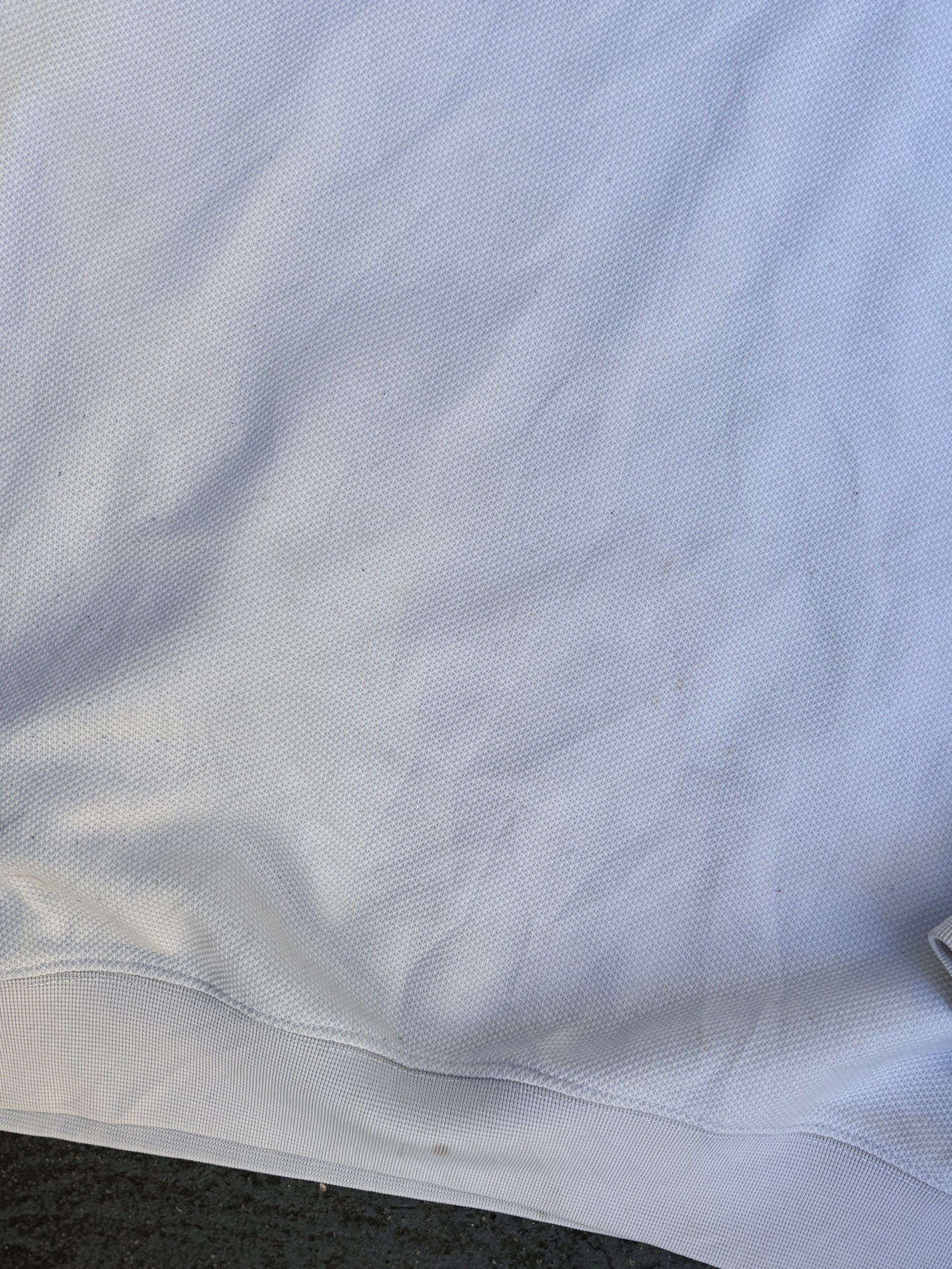 Vintage 90s Puma Jumper Size M White Embroidered Logo Textured Sweatshirt