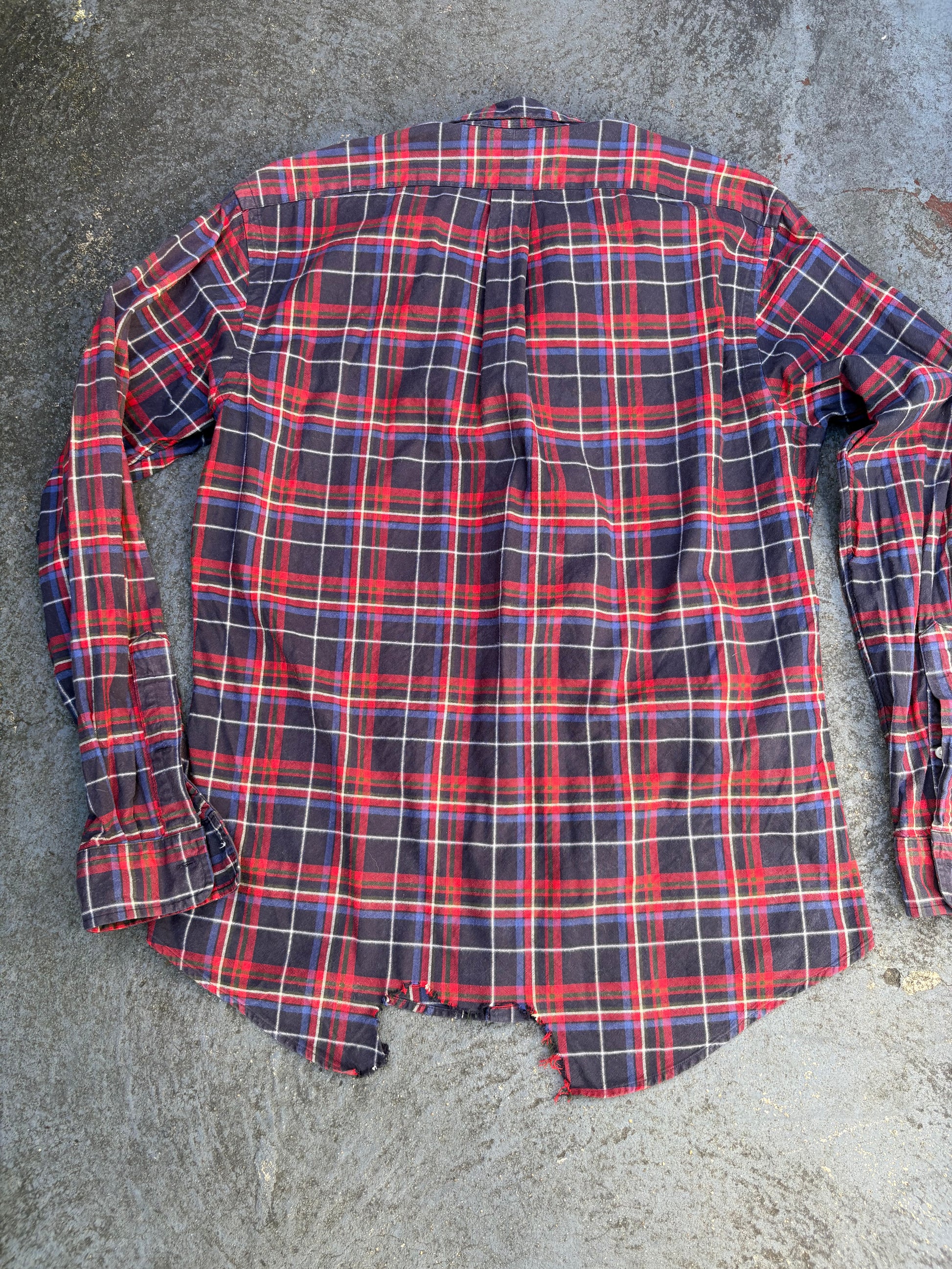 Vintage 90s Ralph Lauren Shirt Size M Tartan Gingham Red Black Preppy Grunge