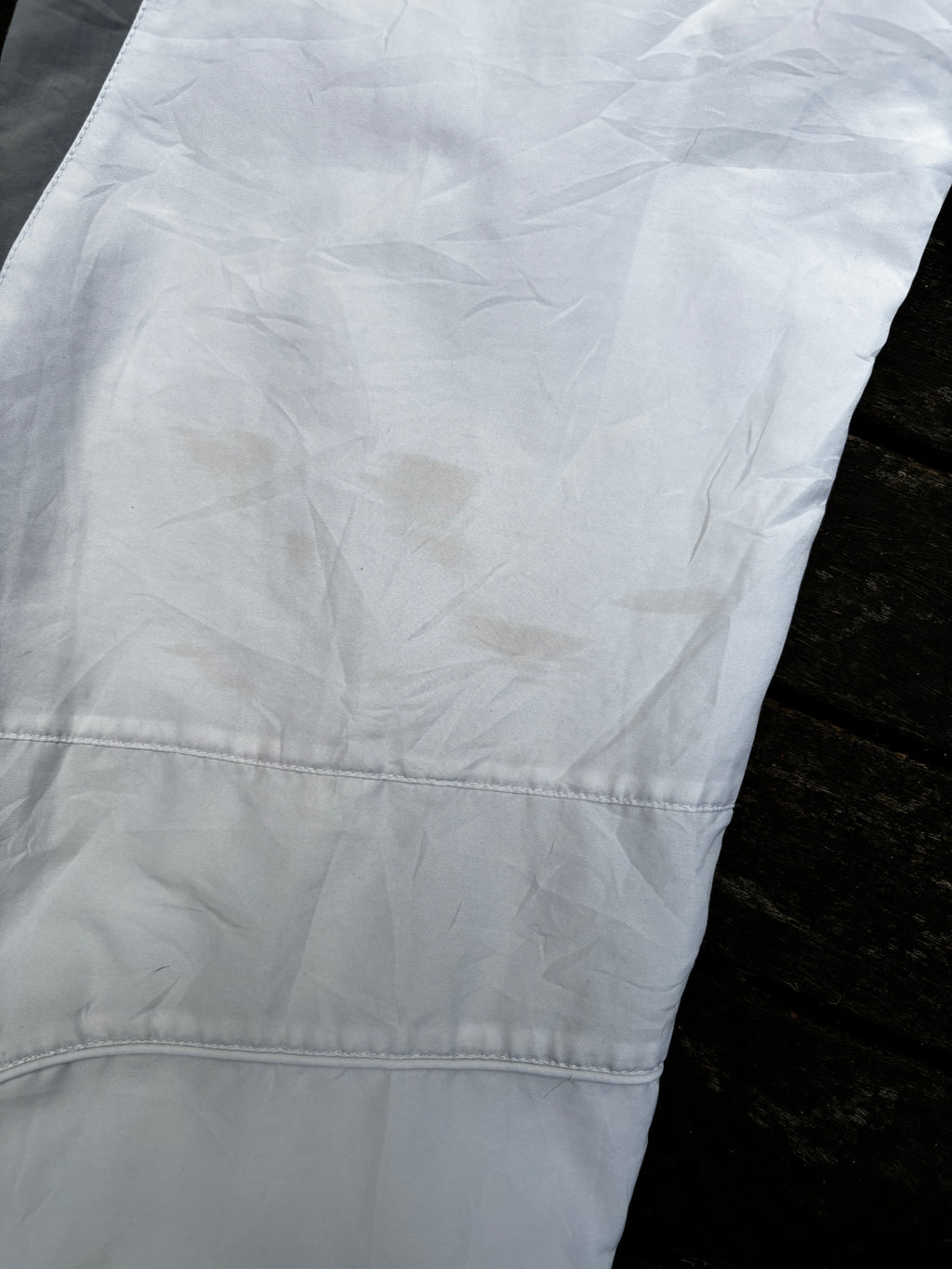 Classic Y2K Nike Track Pants Size M White Bungee Cuffs