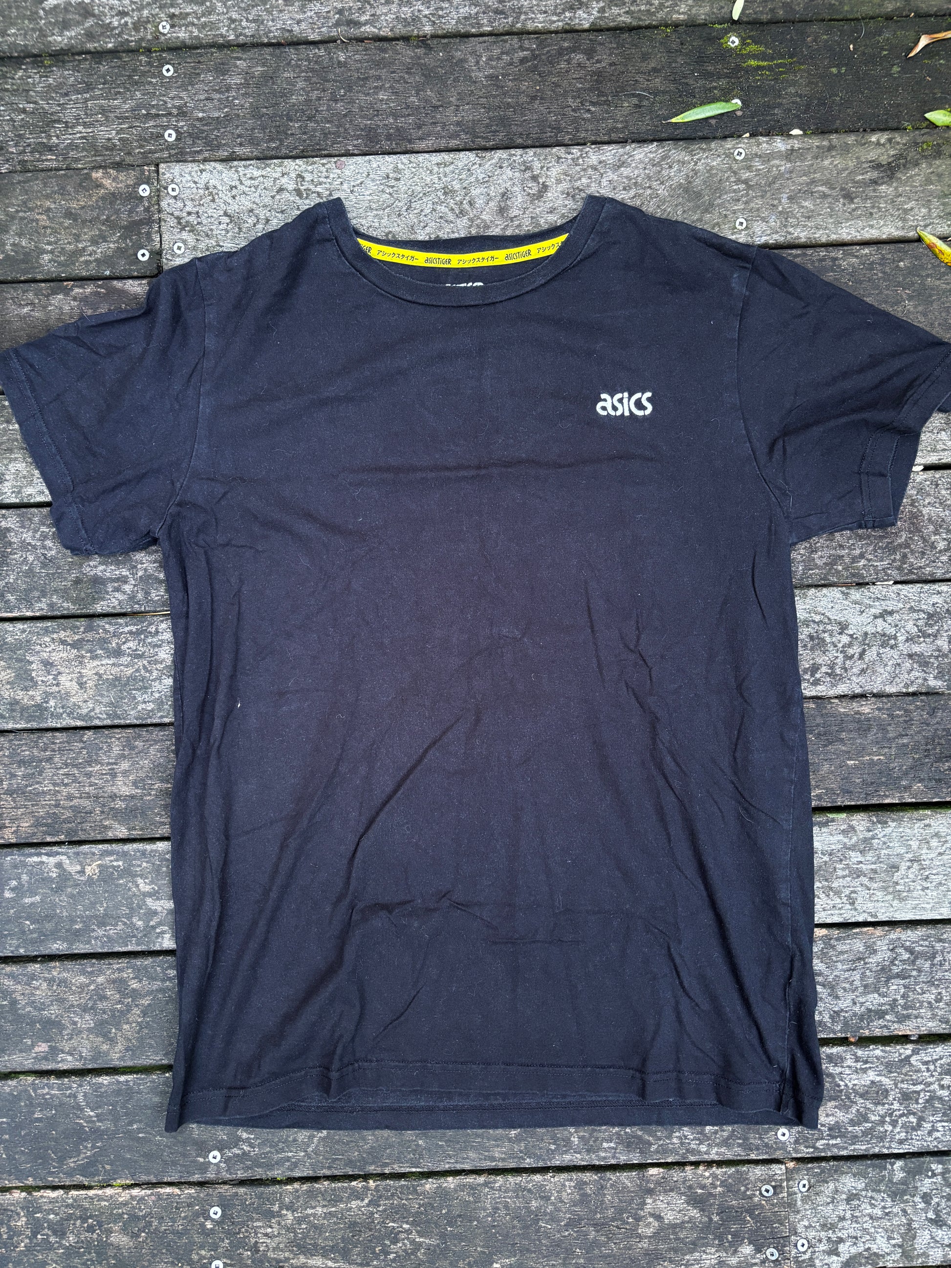 ASICS Tiger Tokyo Jersey T-shirt Size L Black Japan Skate