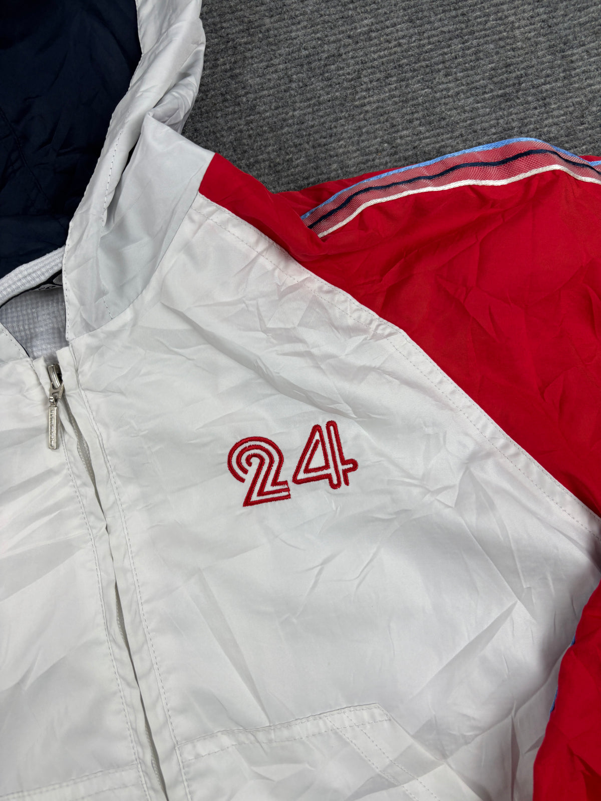 Vintage Y2K Umbro England Jacket Women's Small White Red Windbreaker