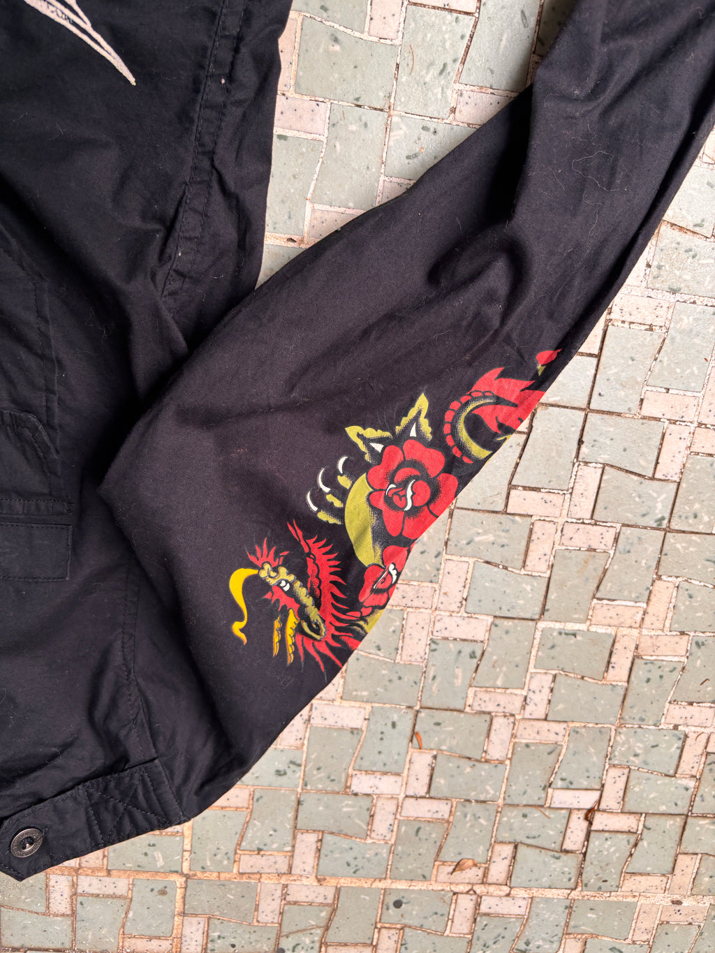 Ed Hardy Christian Audigier Epaulet Field Shirt Size S